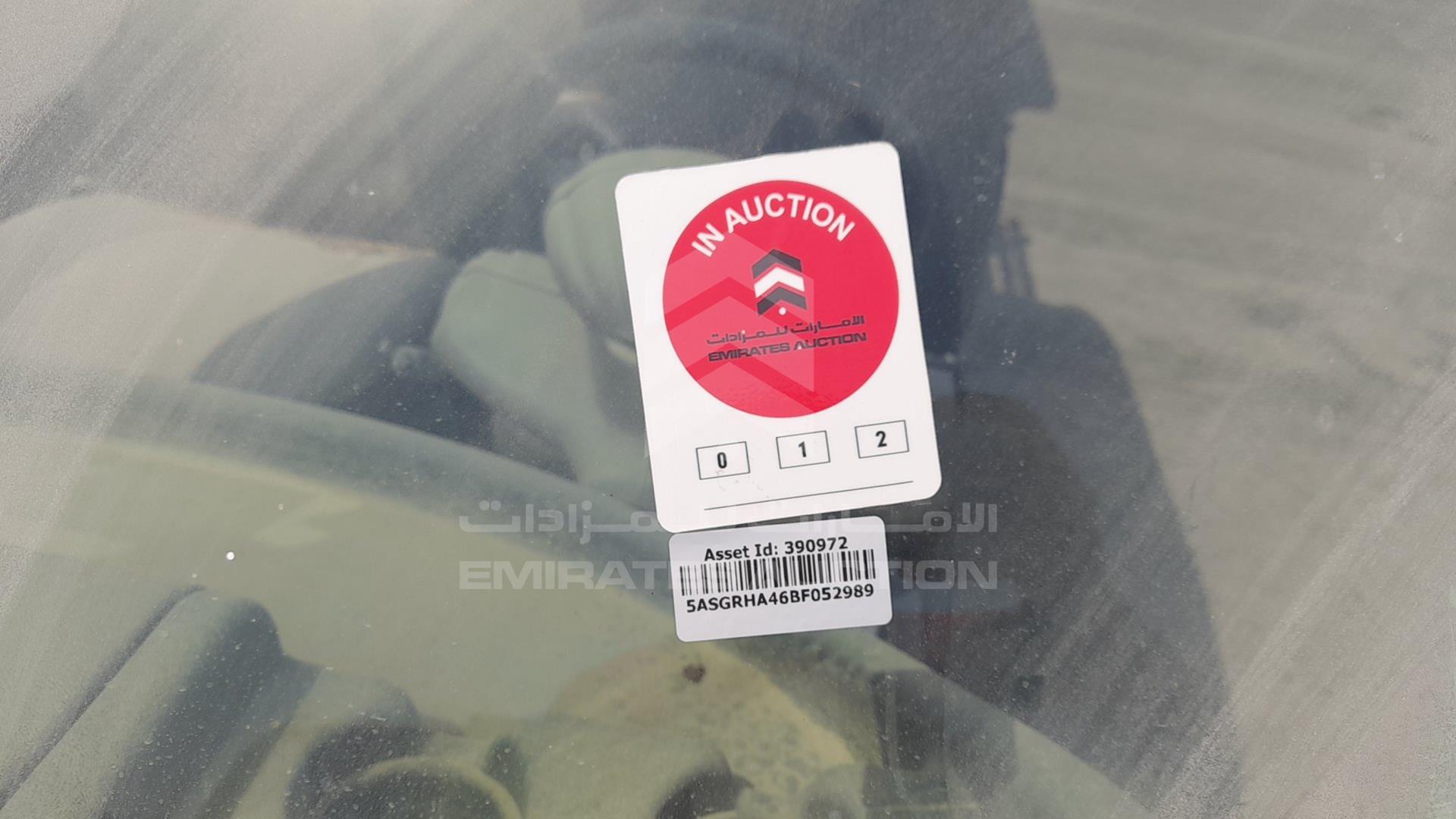 0 ELECTRIC VEHICLE --- VIN: 5ASGRHA46BF052989