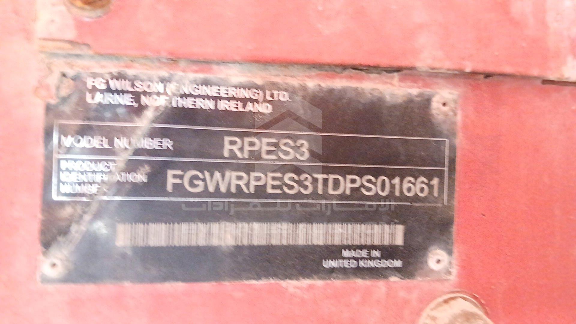 2007 GENERATOR --- VIN: FGWRPES3TDPS01661
