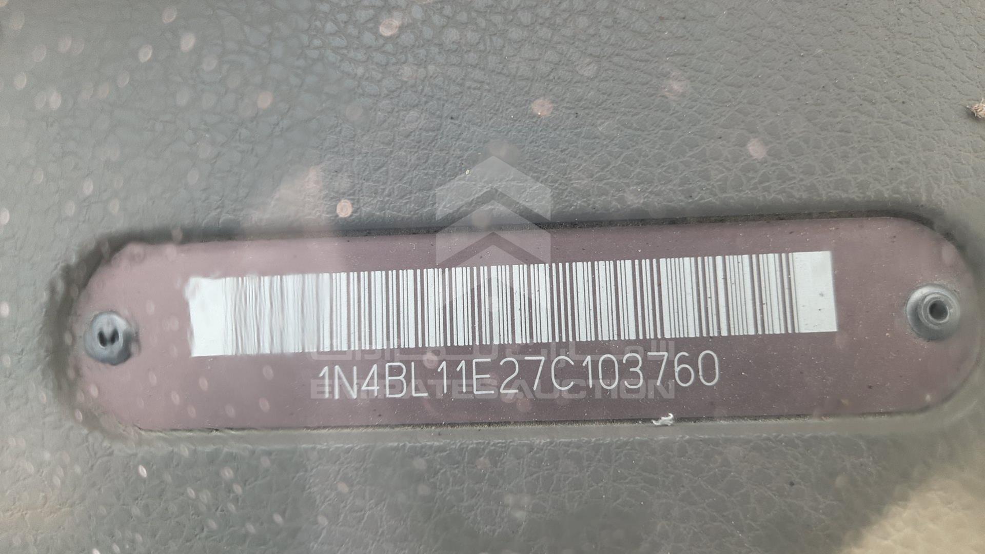 2007 NISSAN ALTIMA VIN: 1N4BL11E27C103760