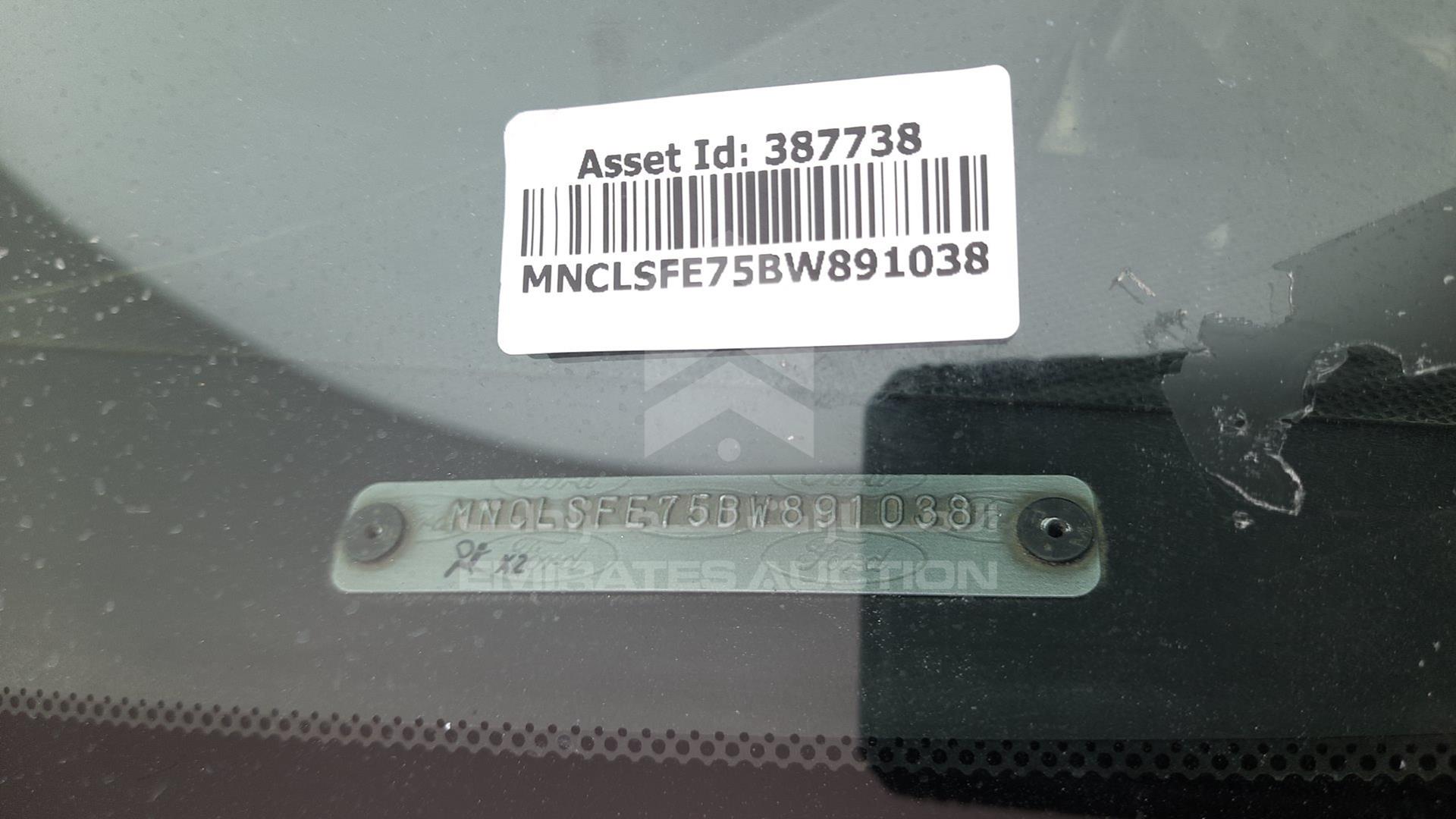 2011 FORD RANGER VIN: MNCLSFE75BW891038