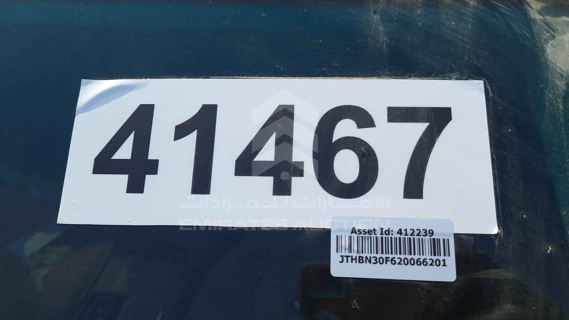 2002 LEXUS LS 430 VIN: JTHBN30F620066201