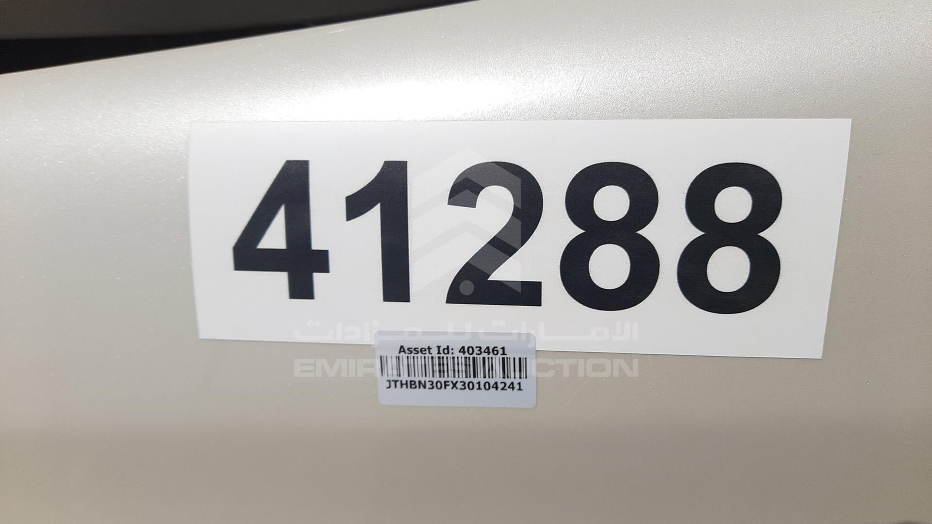 2003 LEXUS LS 430 VIN: JTHBN30FX30104241