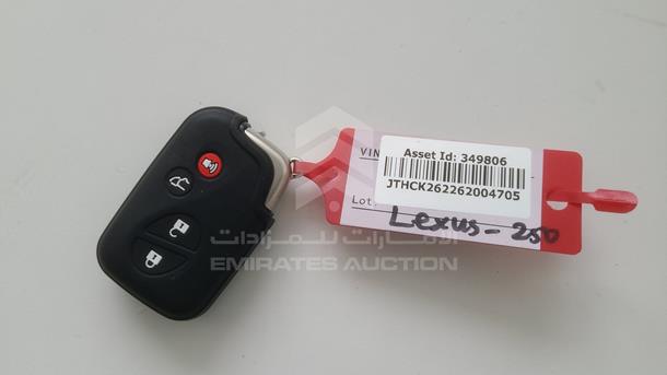 2006 LEXUS IS 250 VIN: JTHCK262262004705