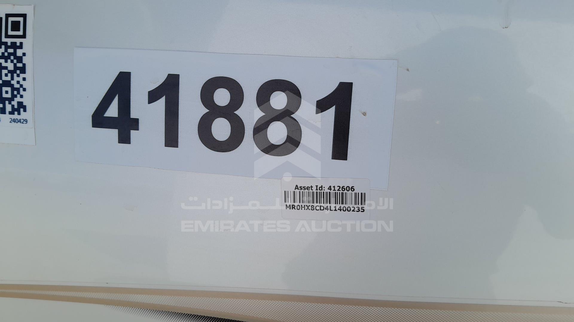 2020 TOYOTA HILUX VIN: MR0HX8CD4L1400235