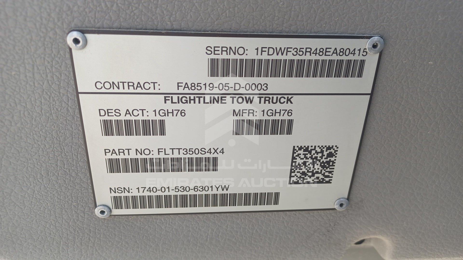 2008 FORD F 350 VIN: 1FDWF35R48EA80415