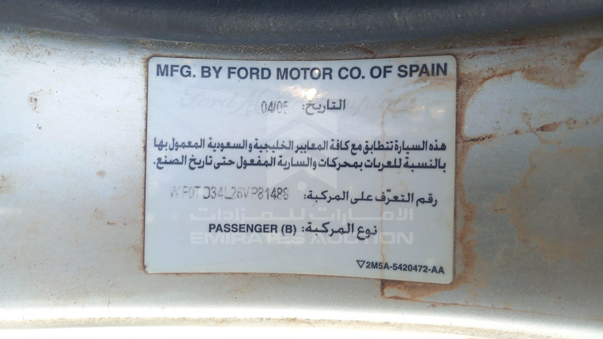2006 FORD FOCUS VIN: WF0TD34L26VP81488