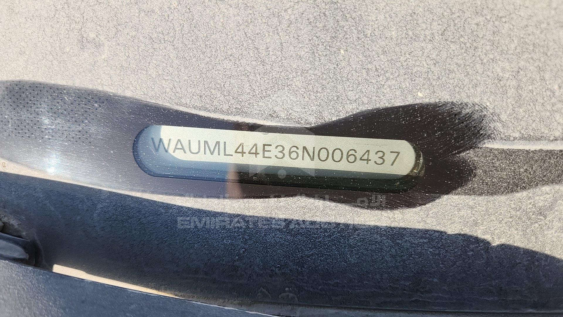2006 AUDI A8 L VIN: WAUML44E36N006437