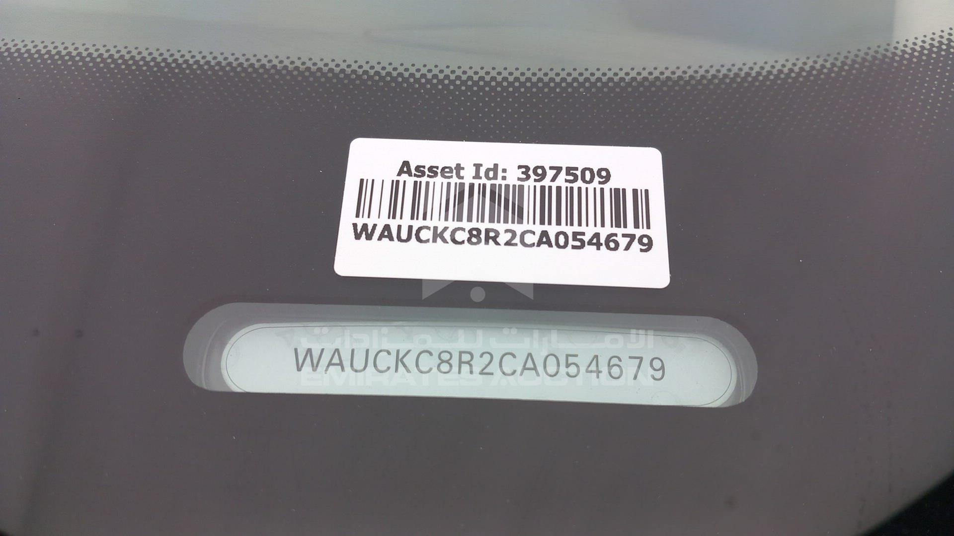 2012 AUDI Q5 VIN: WAUCKC8R2CA054679