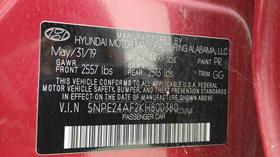 2019 Hyundai Sonata — VIN on Frame — Photo 3 — Thumbnail