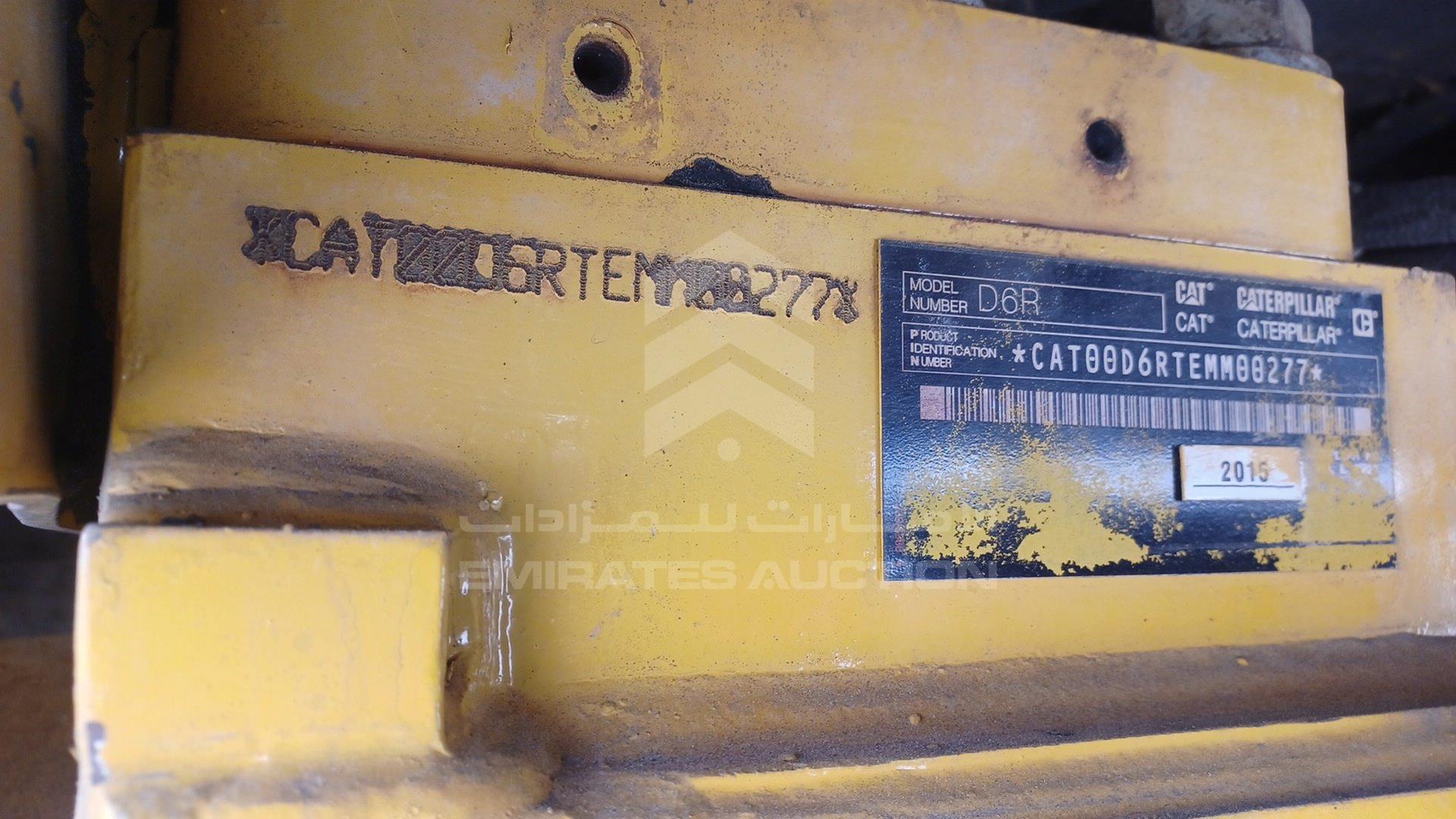 2015 CATERPILLAR D6R VIN: CAT00D6RTEMM00277