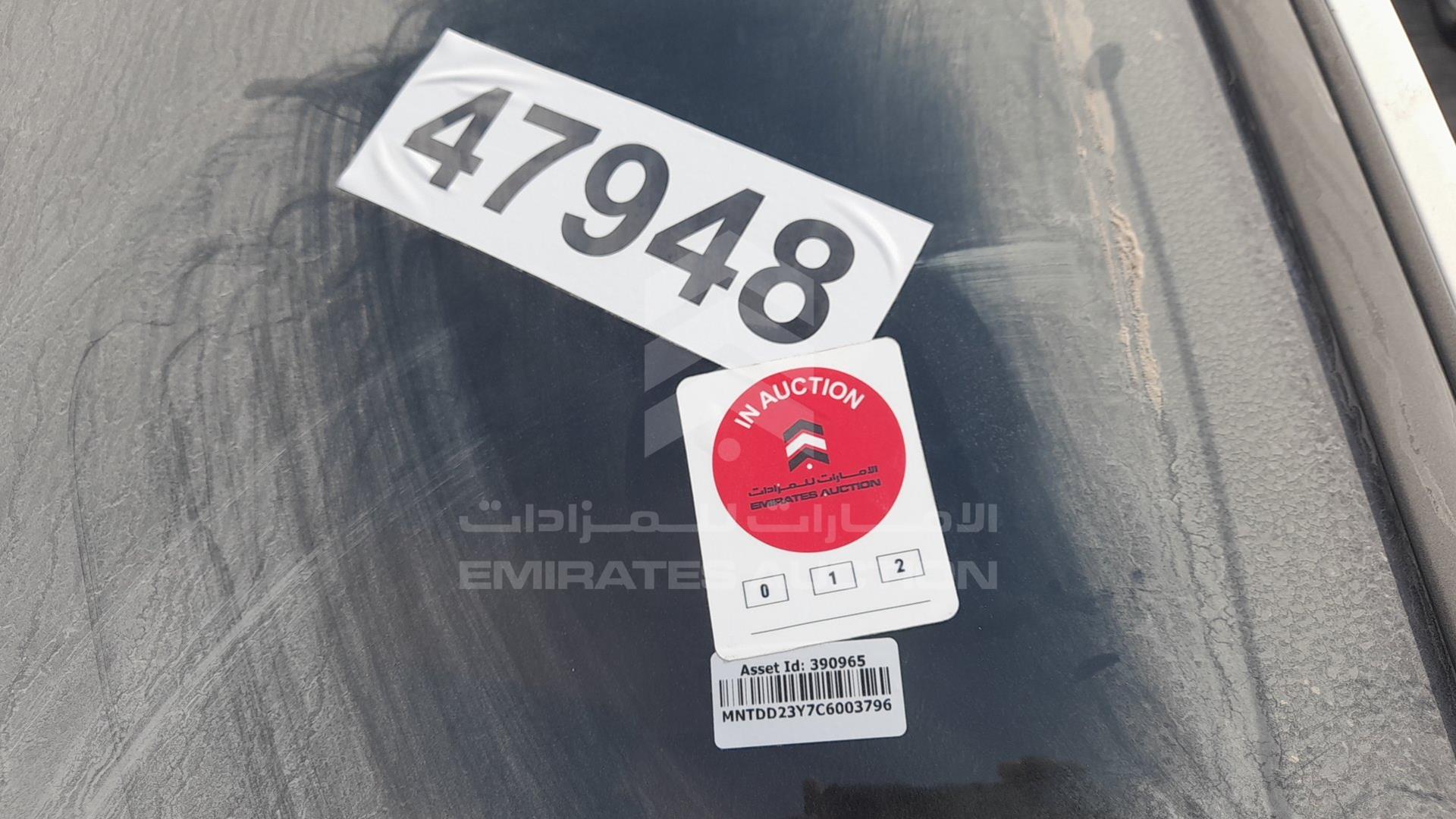 2012 NISSAN NAVARA VIN: MNTDD23Y7C6003796