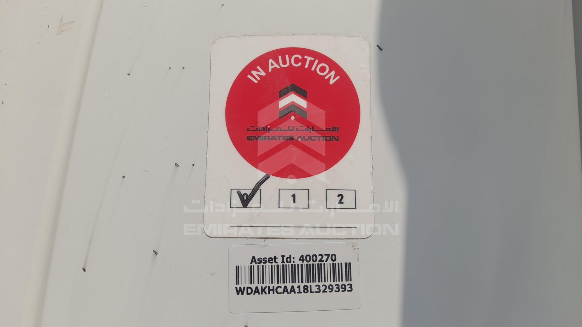 2008 MERCEDES ACTROS VIN: WDAKHCAA18L329393