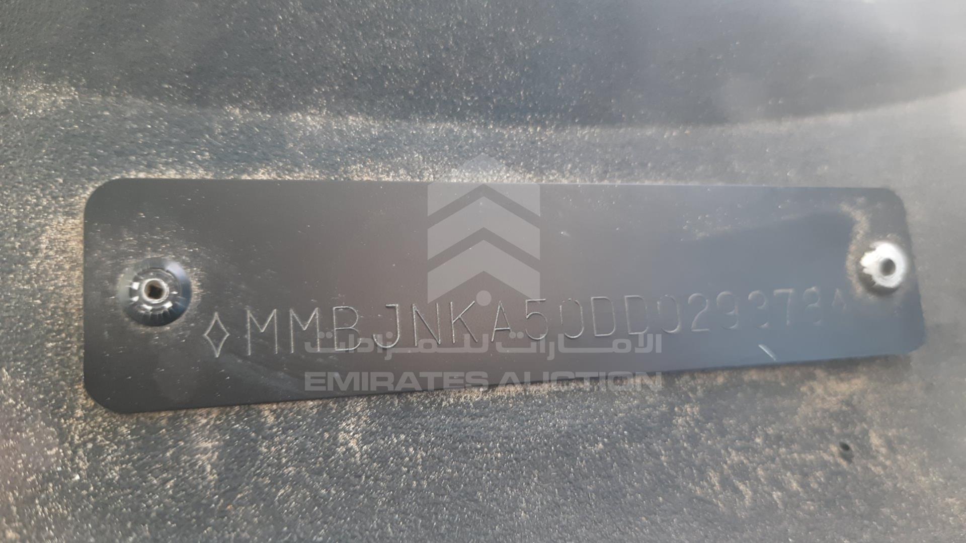 2013 MITSUBISHI L 200 VIN: MMBJNKA50DD029378