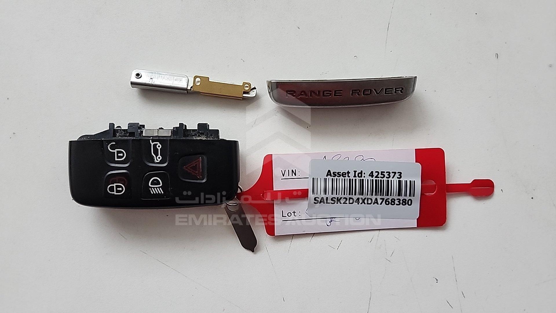 2013 RANGE ROVER SPORT VIN: SALSK2D4XDA768380
