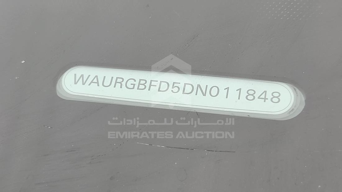 2013 Audi A8 — VIN on Frame — Photo 5