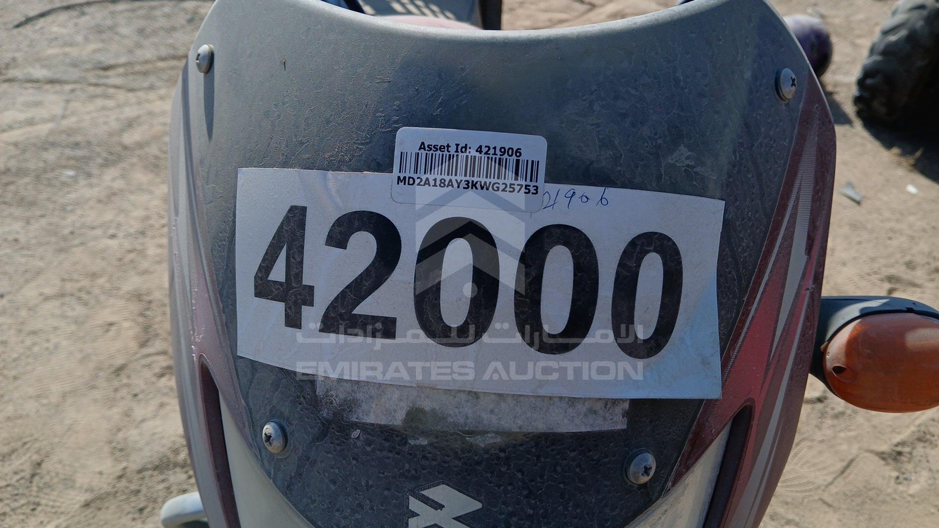 2019 BAJAJ 100CT VIN: MD2A18AY3KWG25753