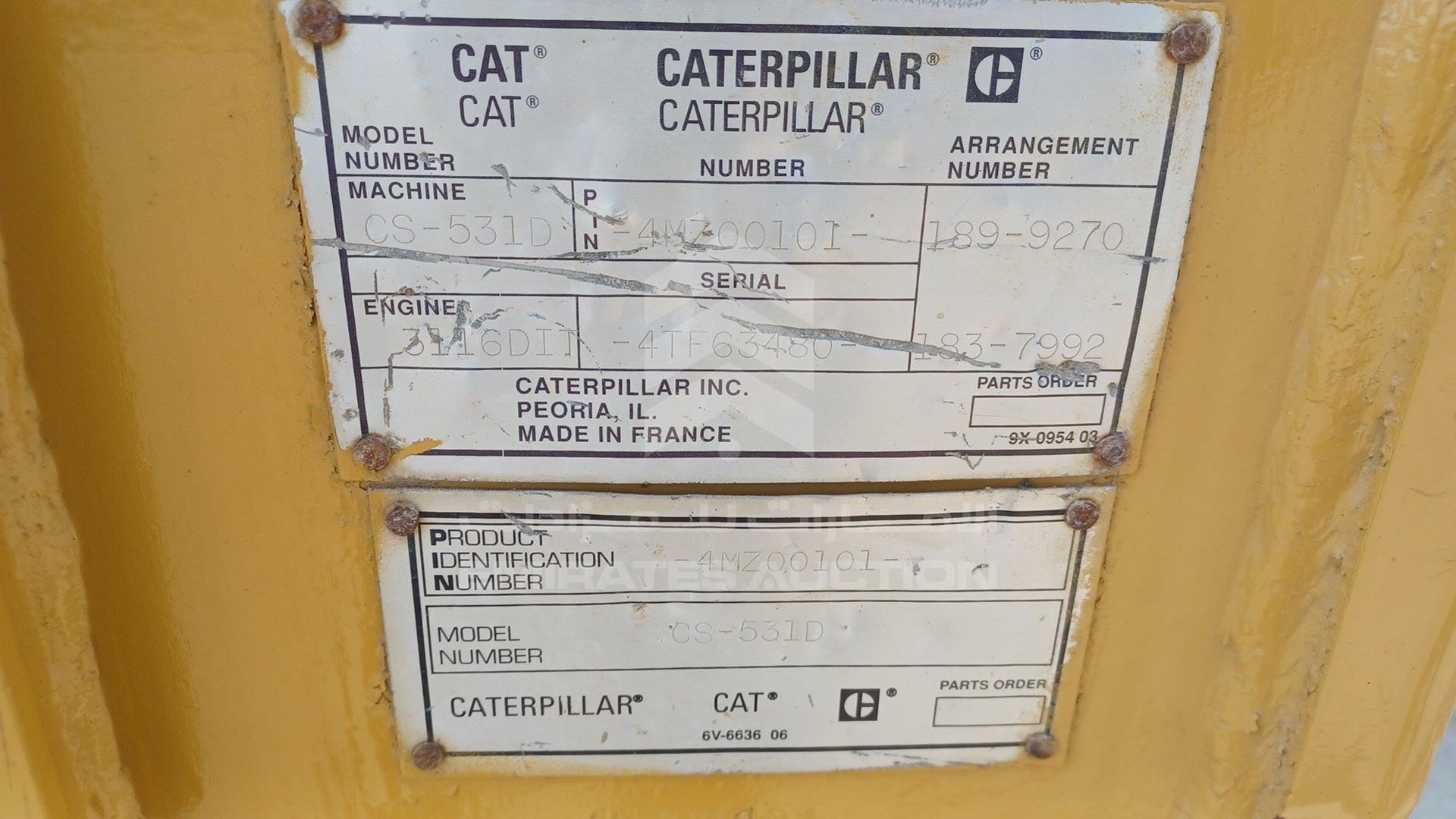2002 CATERPILLAR --- VIN: 4MZ00101
