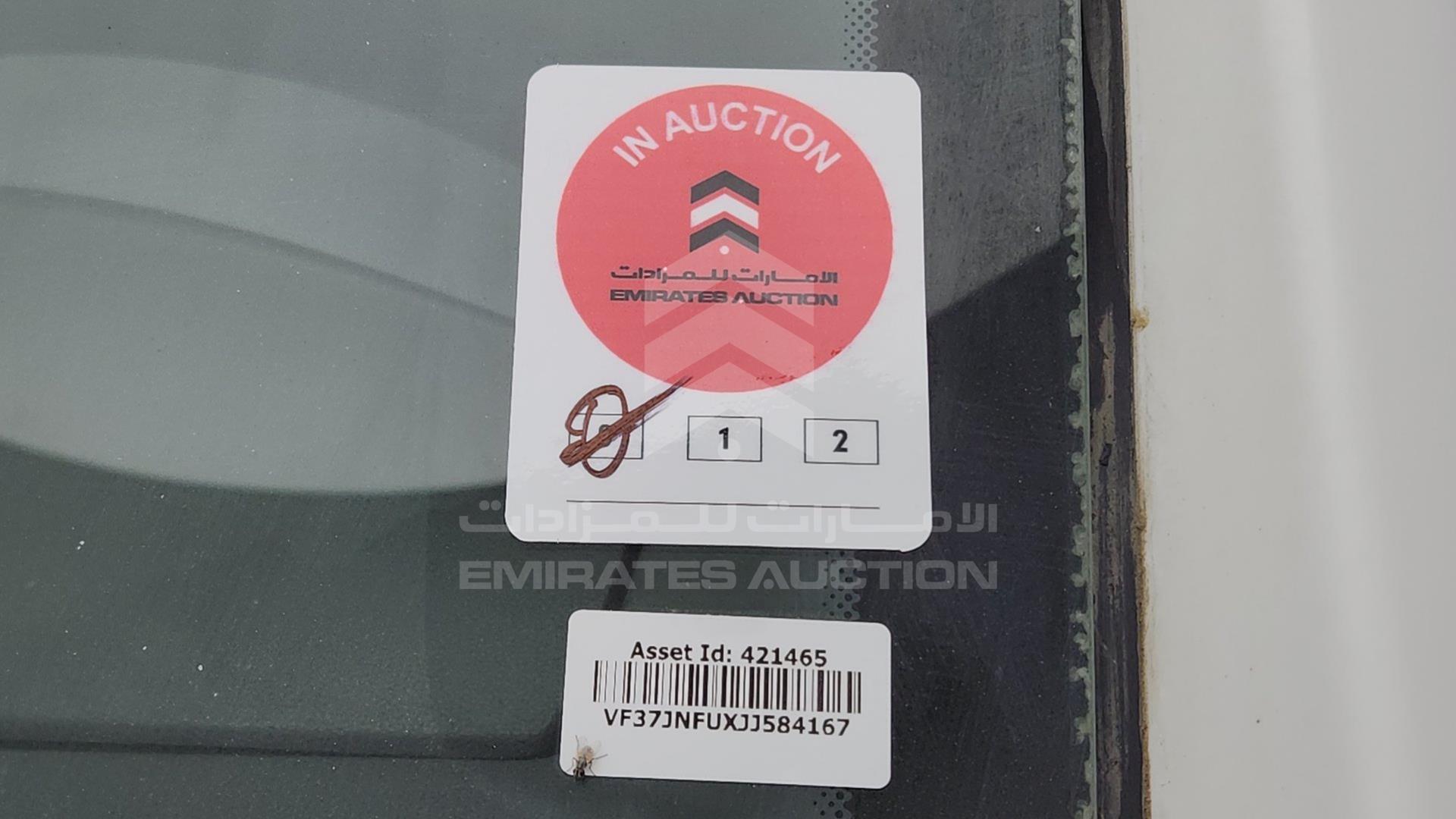 2018 PEUGEOT PARTNER VIN: VF37JNFUXJJ584167