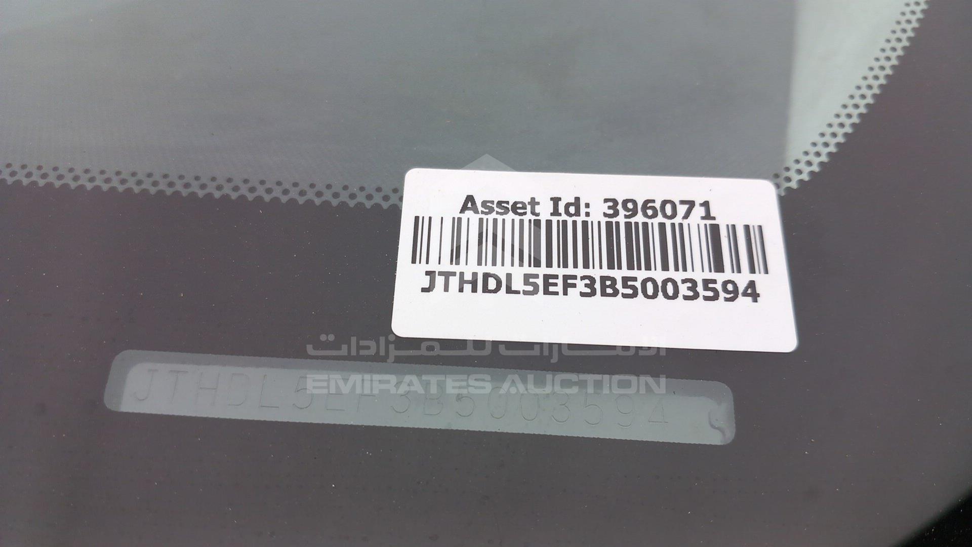 2011 LEXUS LS 460 VIN: JTHDL5EF3B5003594