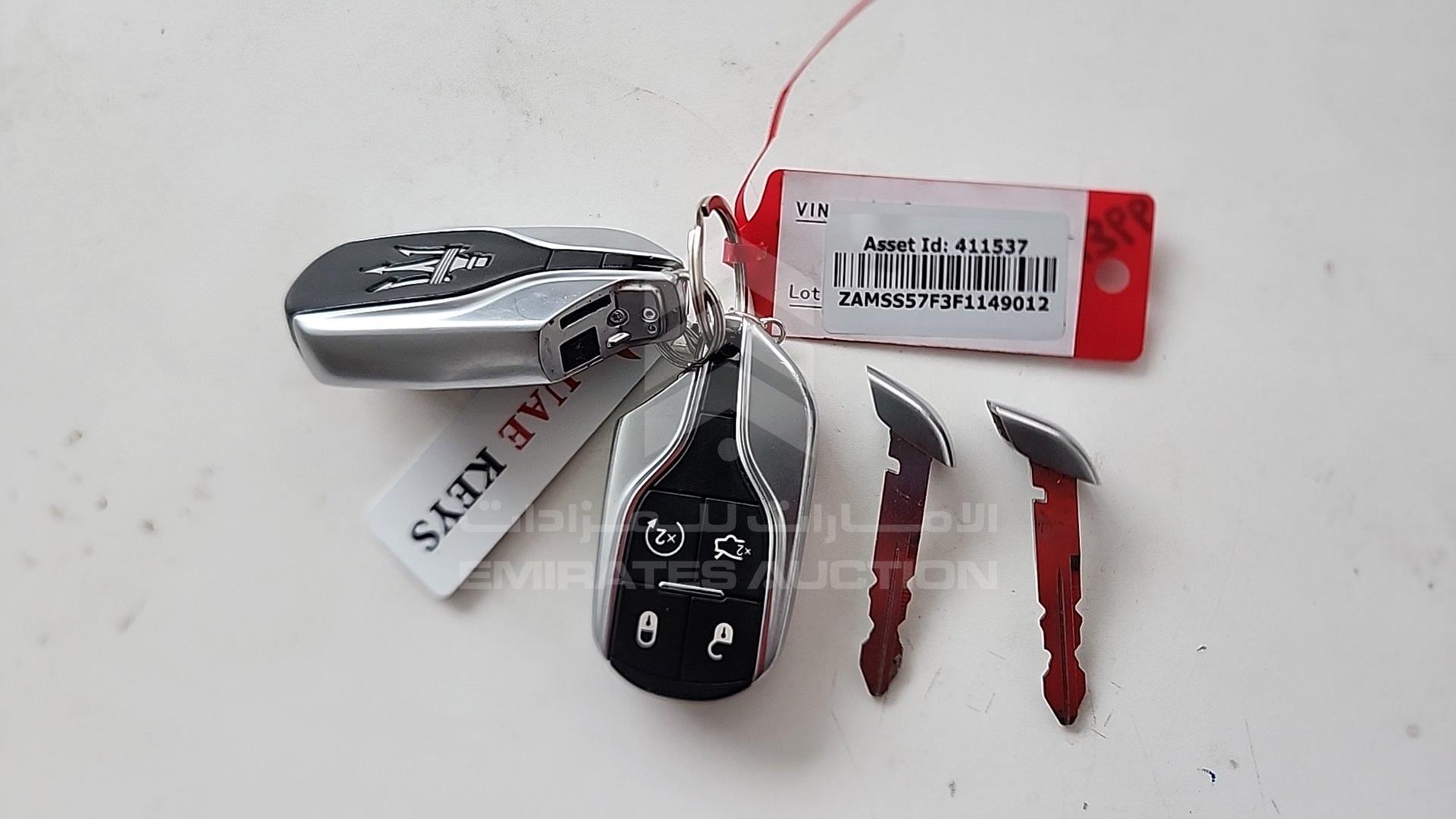 2015 MASERATI GHIBLI VIN: ZAMSS57F3F1149012