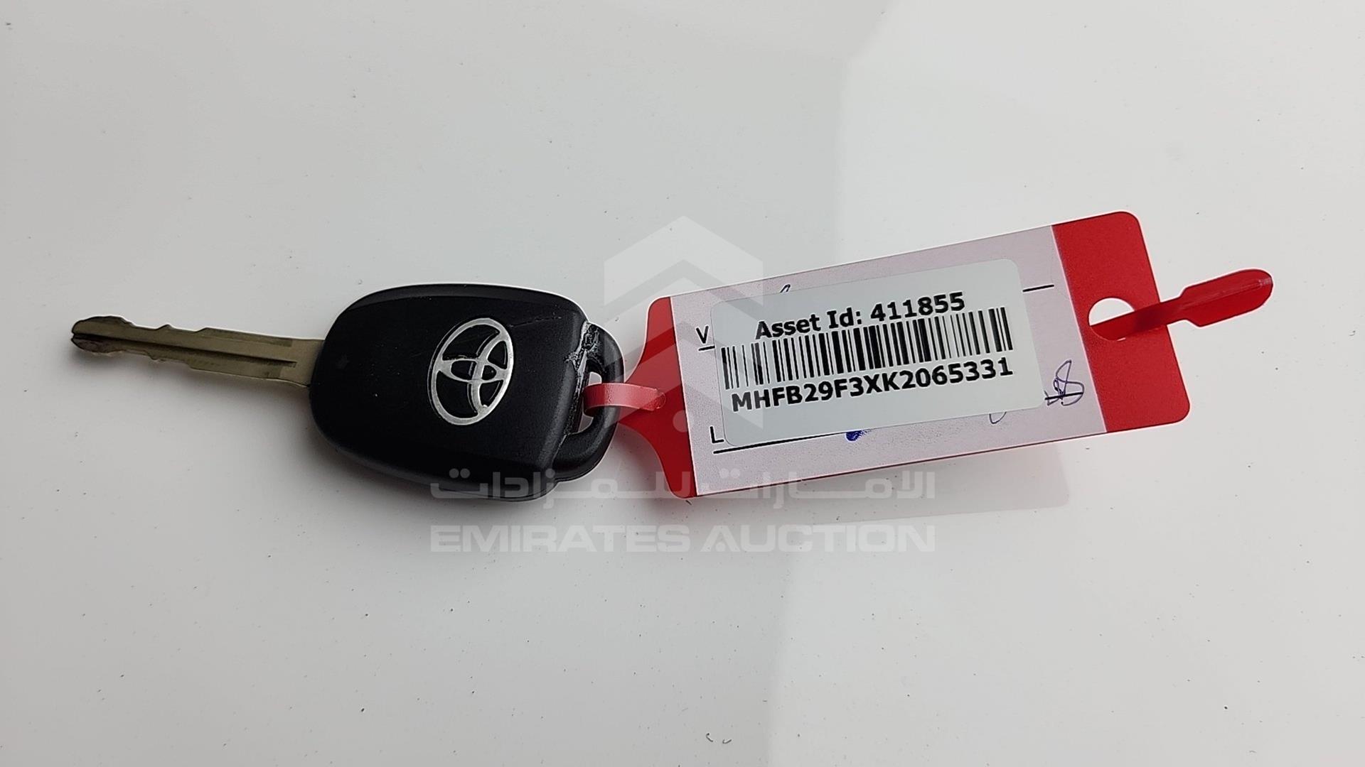 2019 TOYOTA YARIS VIN: MHFB29F3XK2065331