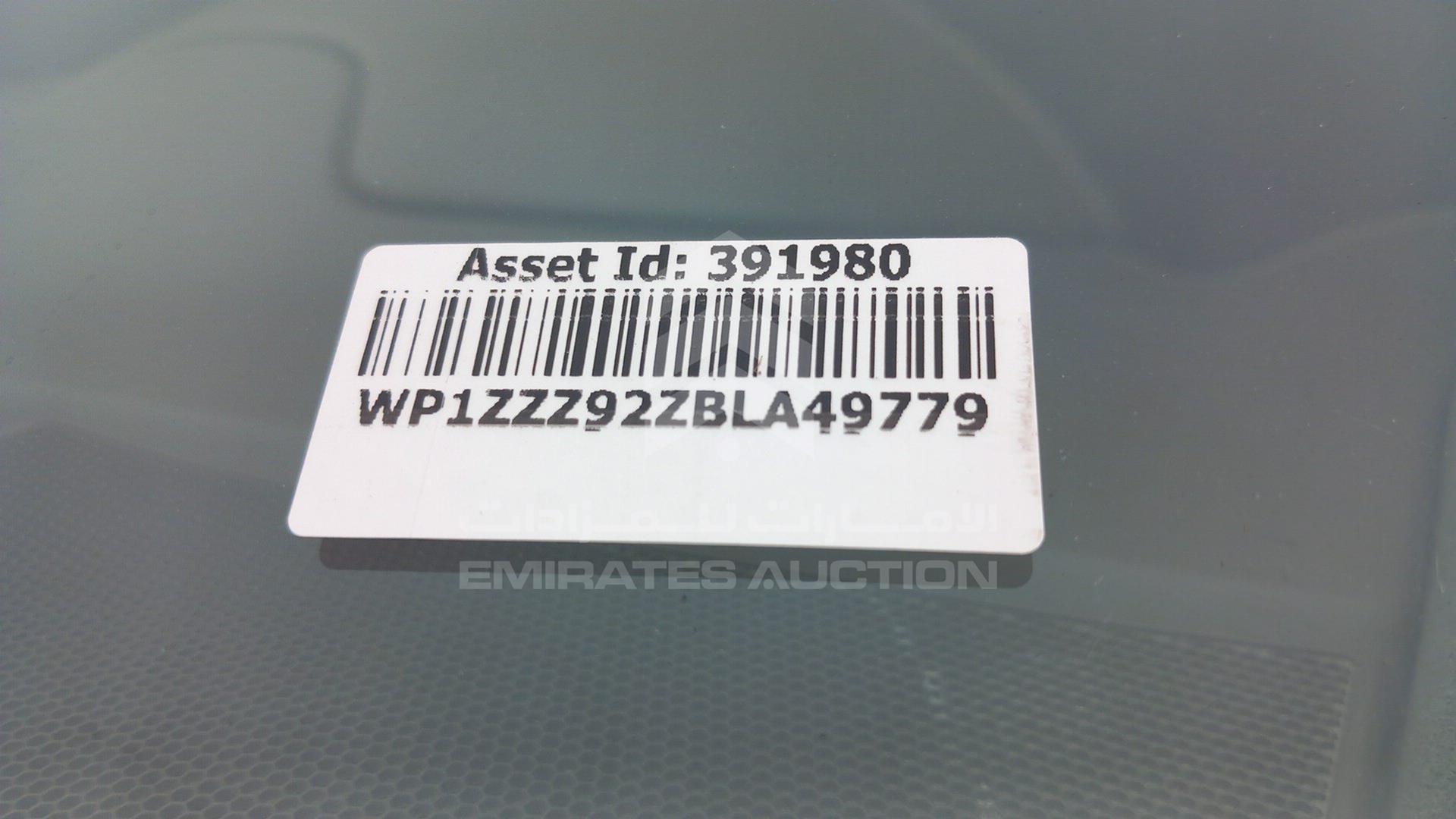 2011 PORSCHE CAYENNE VIN: WP1ZZZ92ZBLA49779
