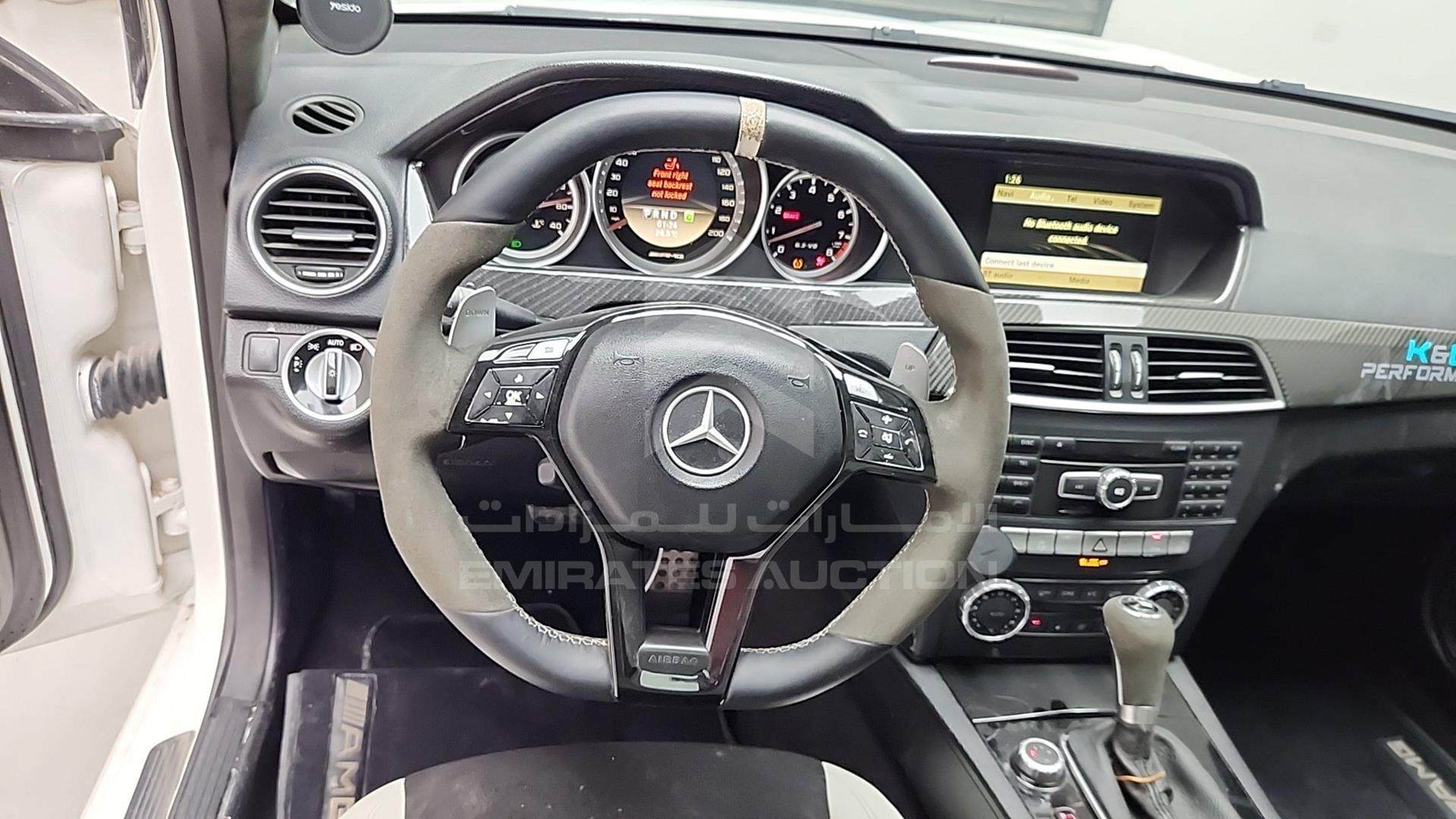 2012 MERCEDES C 63 AMG VIN: WDDGJ7HB0CF833170