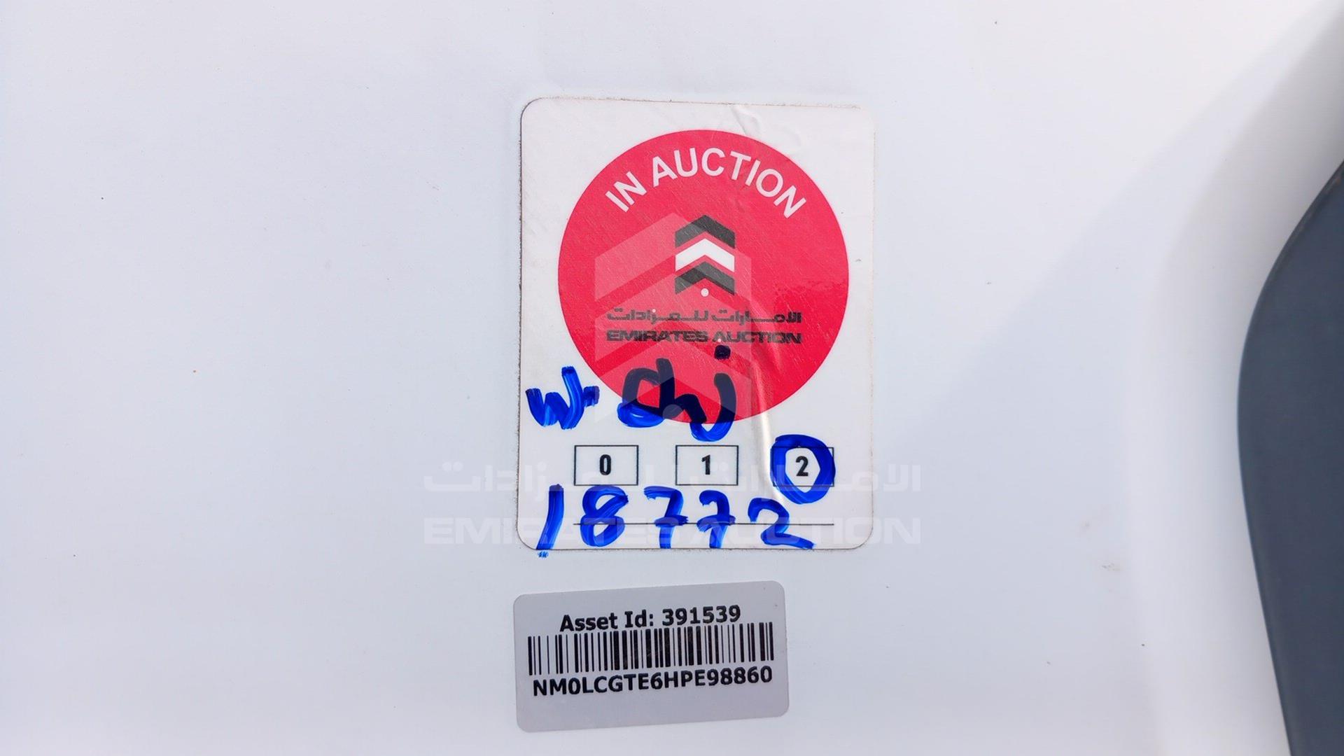 2017 FORD A-3543 VIN: NM0LCGTE6HPE98860