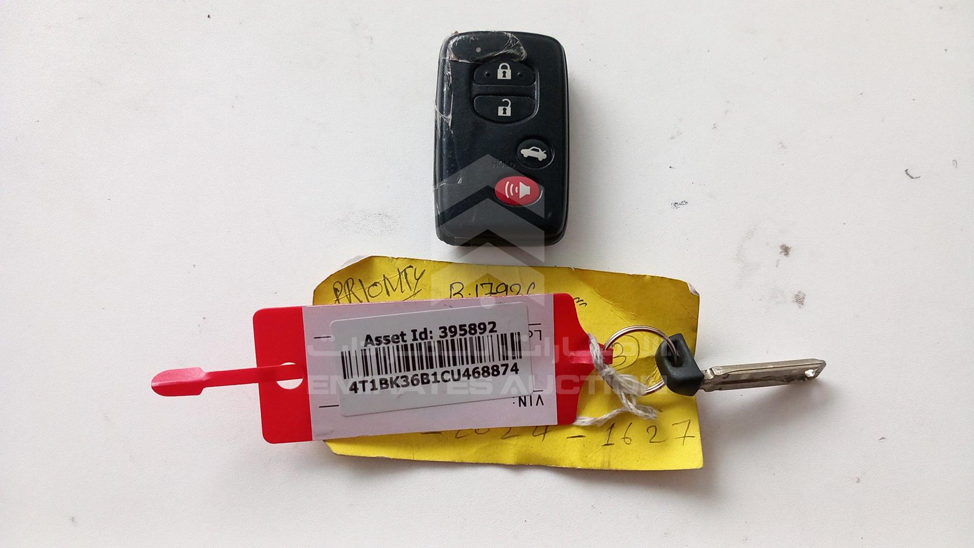 2012 TOYOTA AVALON VIN: 4T1BK36B1CU468874