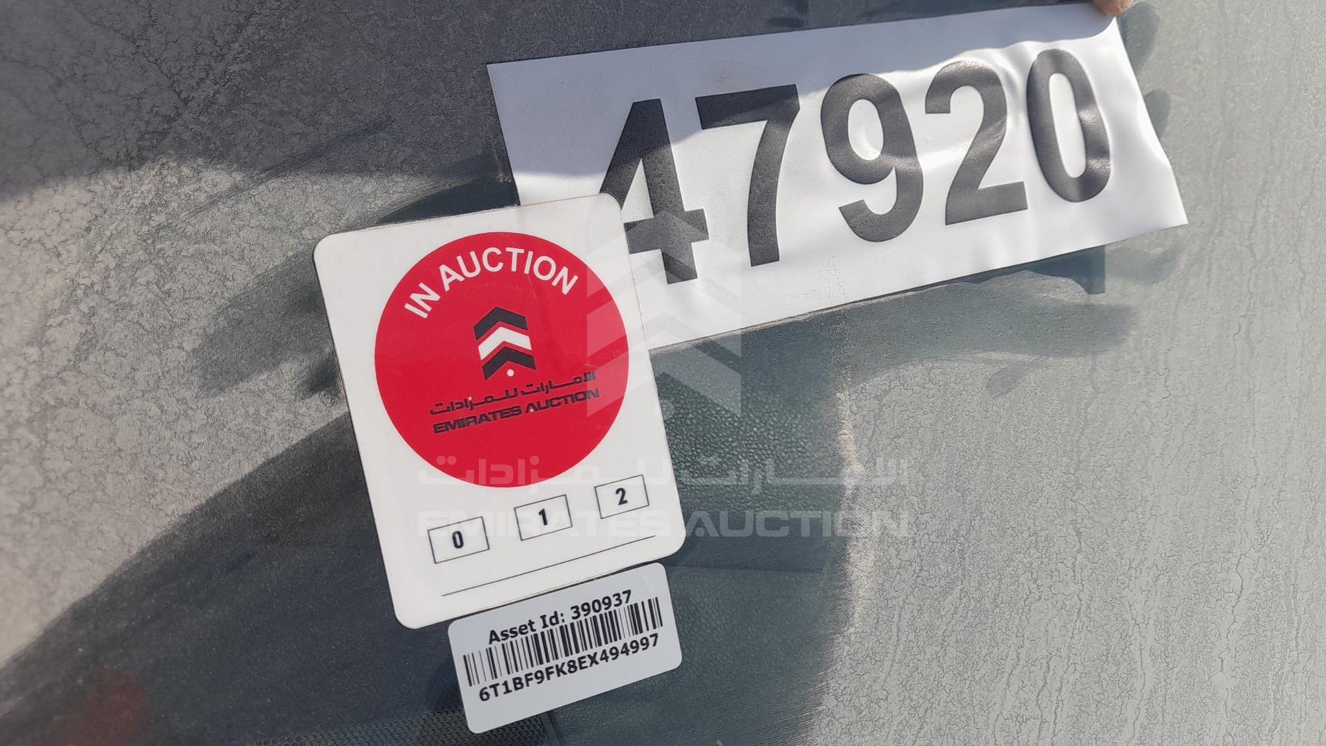 2014 TOYOTA CAMRY VIN: 6T1BF9FK8EX494997
