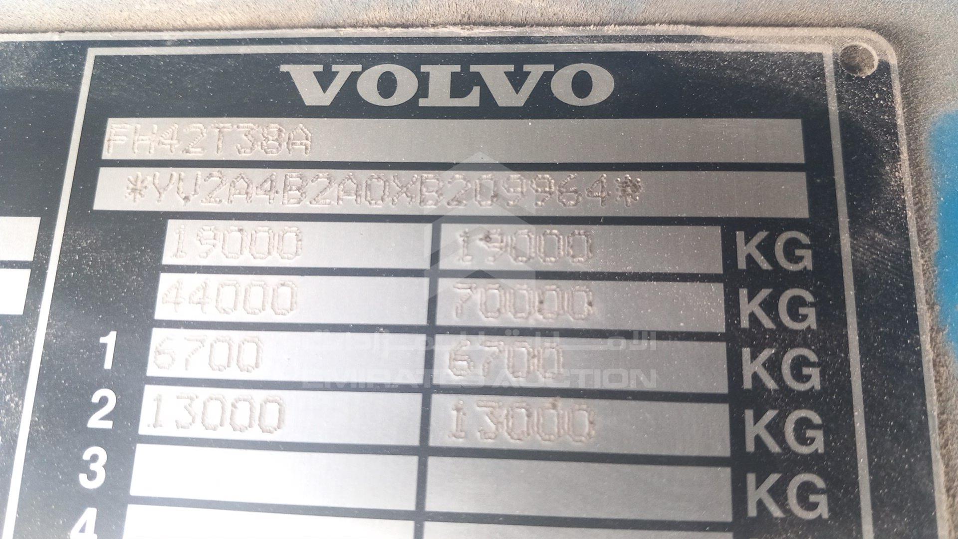 1999 VOLVO FH 12 VIN: YV2A4B2A0XB209964