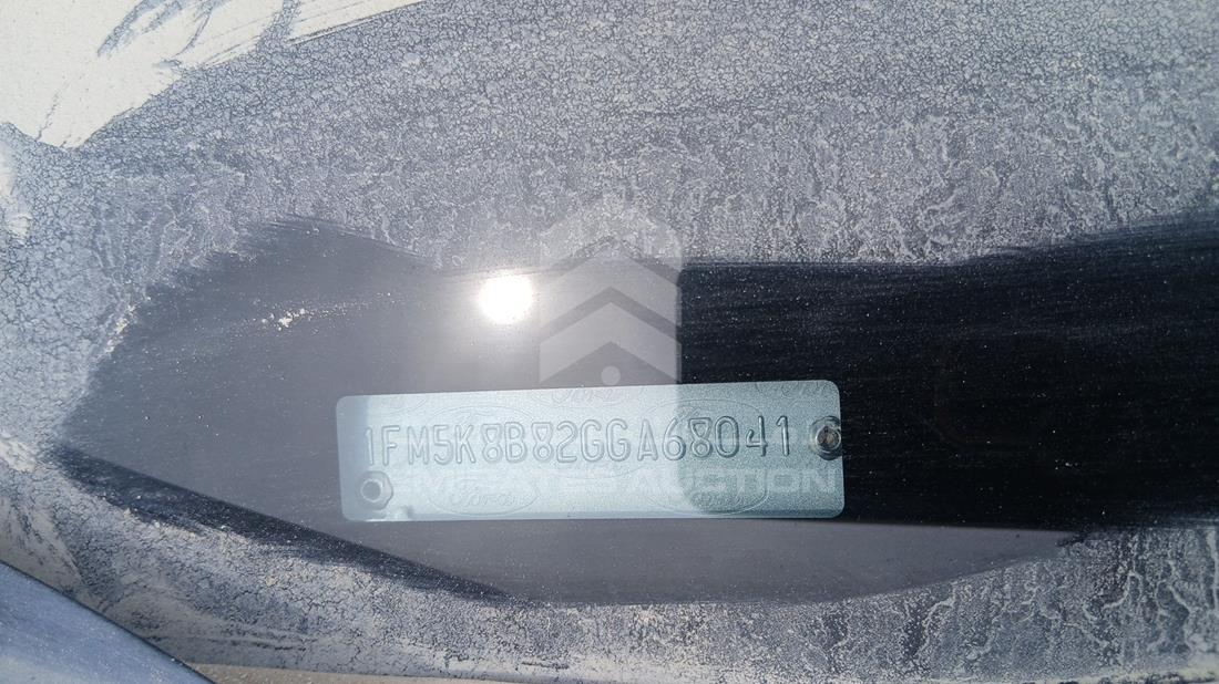 2016 Ford Explorer — VIN on Frame — Photo 3