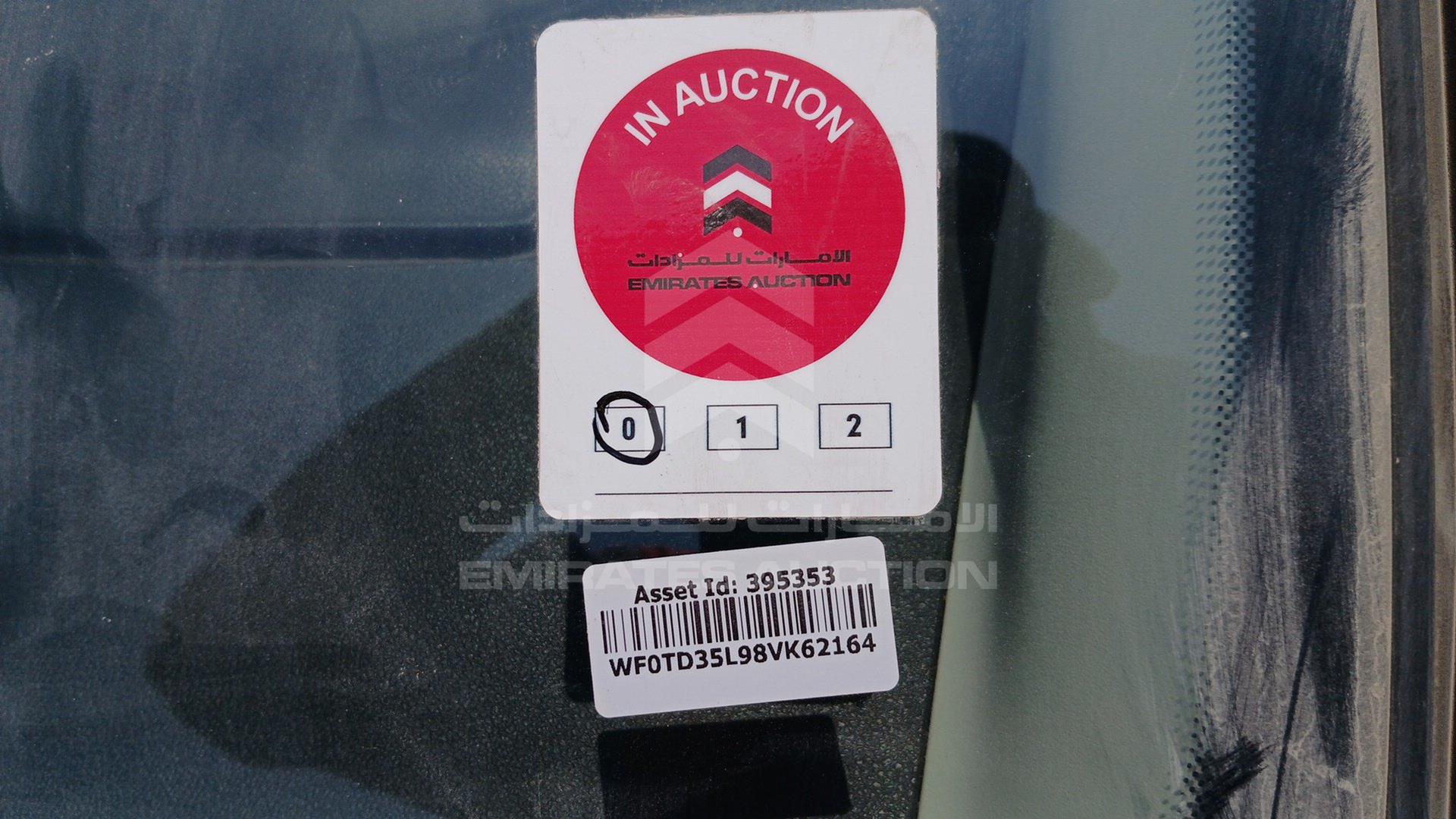 2008 FORD FOCUS VIN: WF0TD35L98VK62164