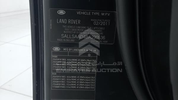Range Rover Sport 2011 SALLSAAD4BA290536 Image 3