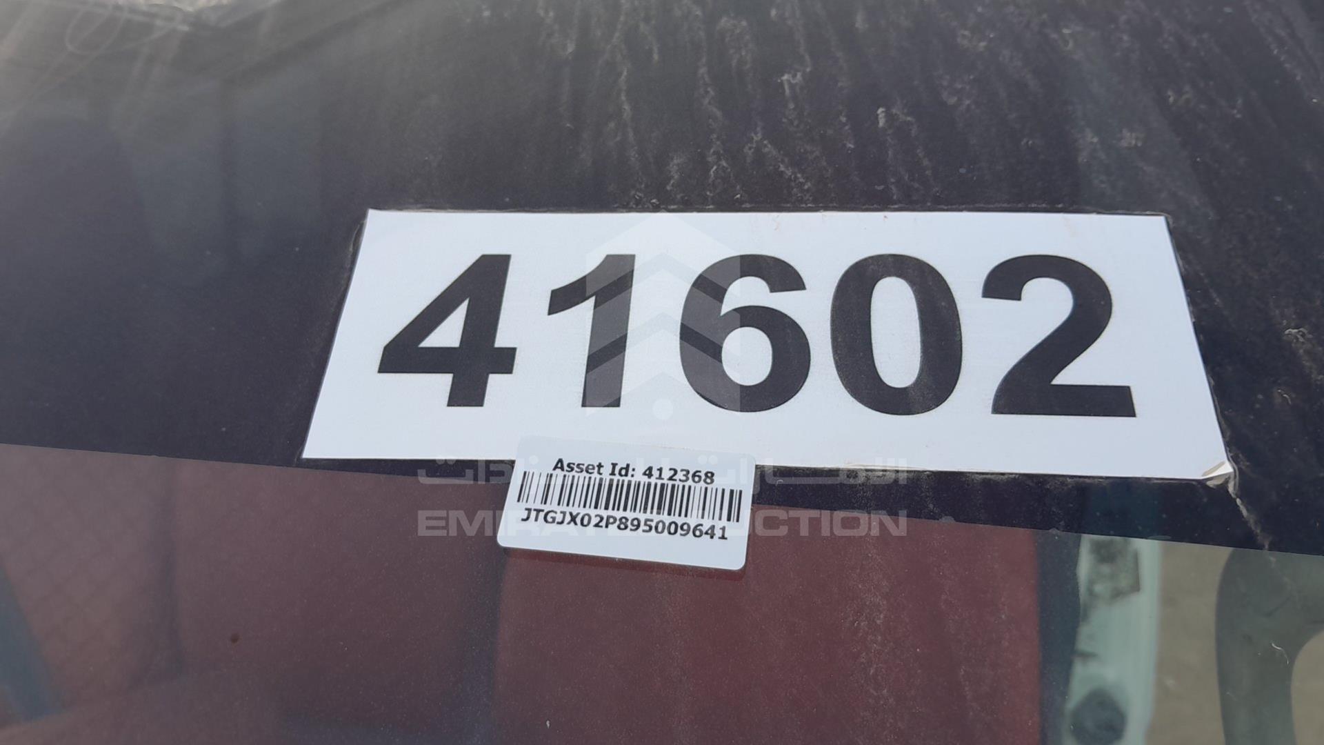 2009 TOYOTA HIACE VIN: JTGJX02P895009641