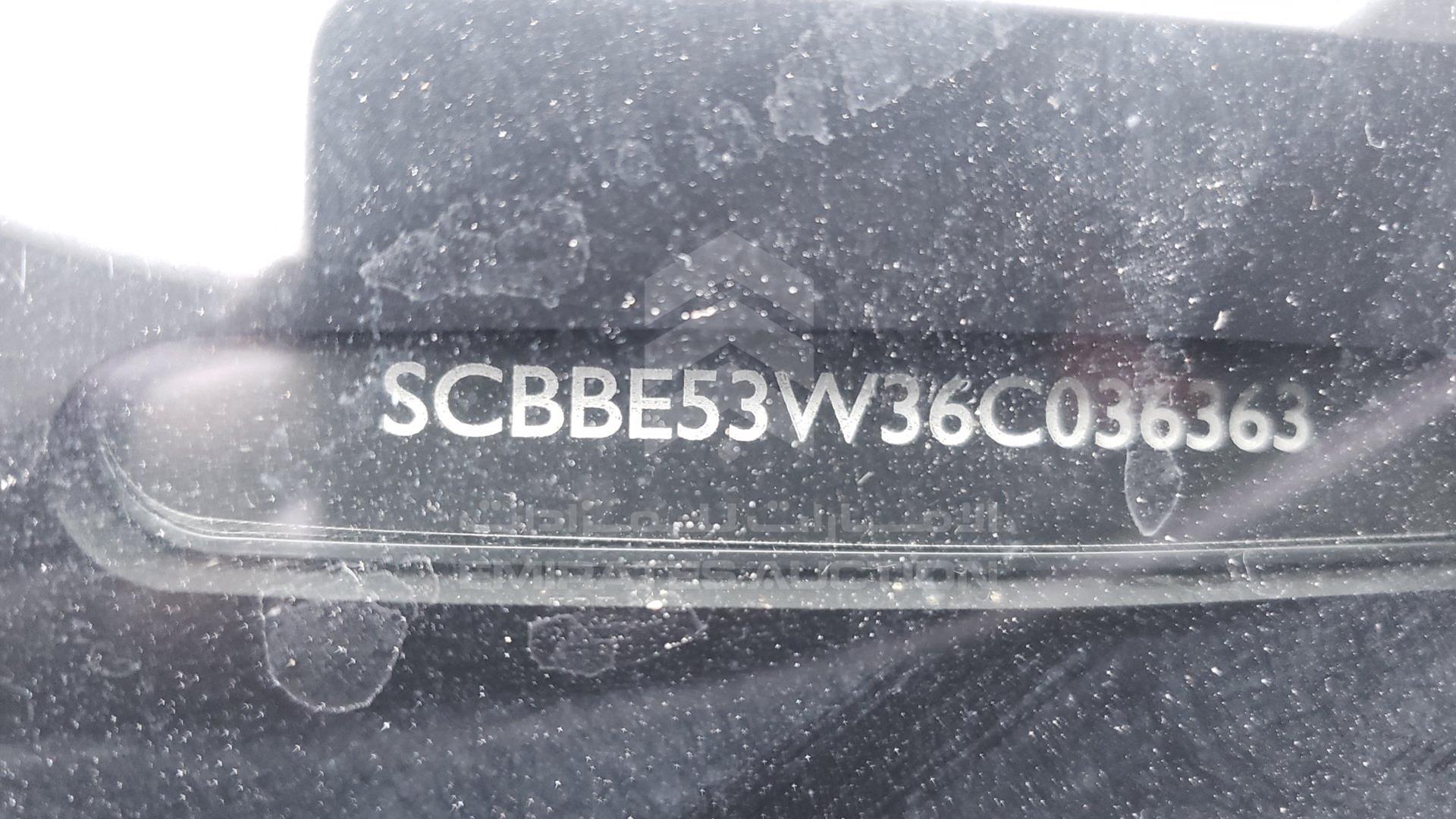 2006 BENTLEY CONTINENTAL VIN: SCBBE53W36C036363