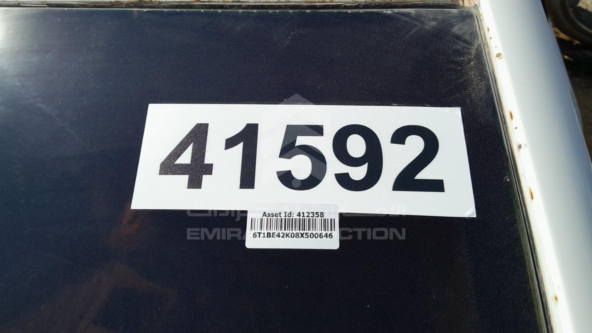 2008 TOYOTA CAMRY VIN: 6T1BE42K08X500646