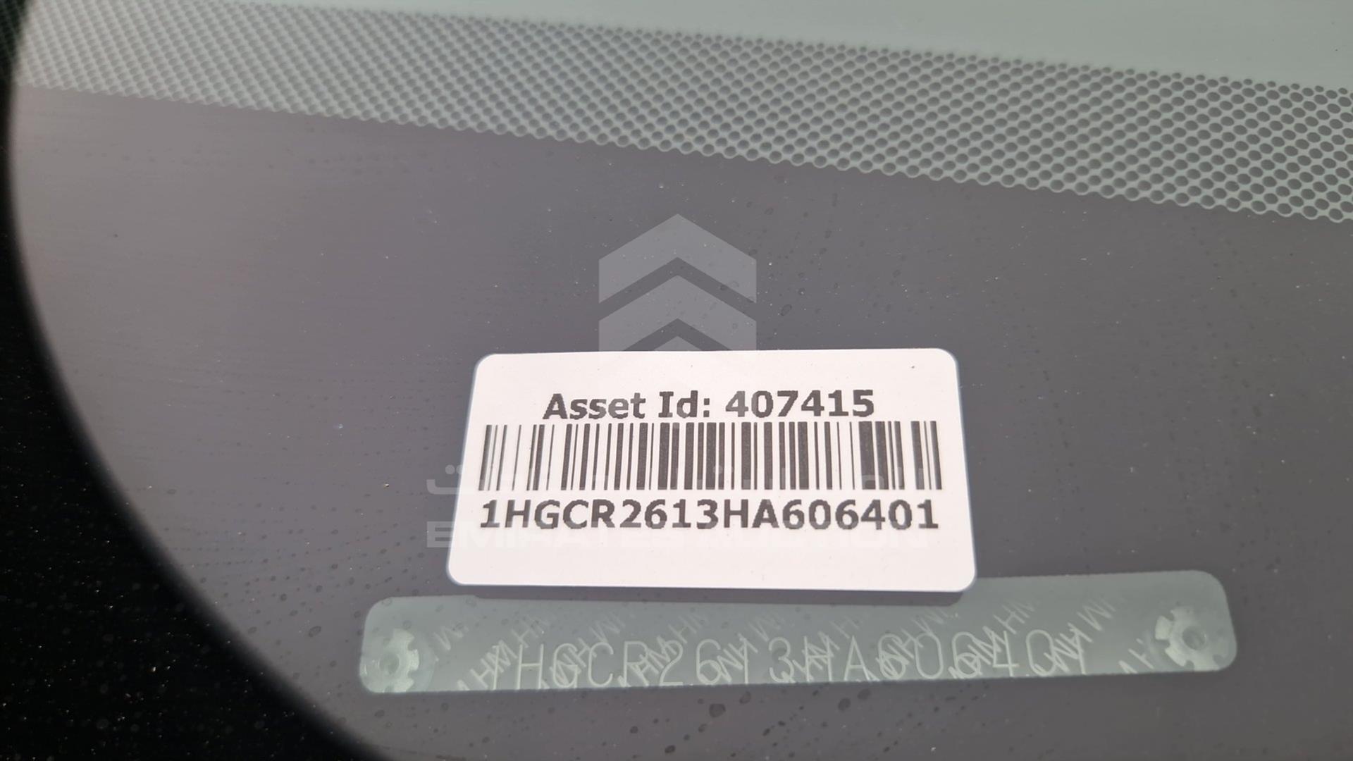 2017 HONDA ACCORD VIN: 1HGCR2613HA606401