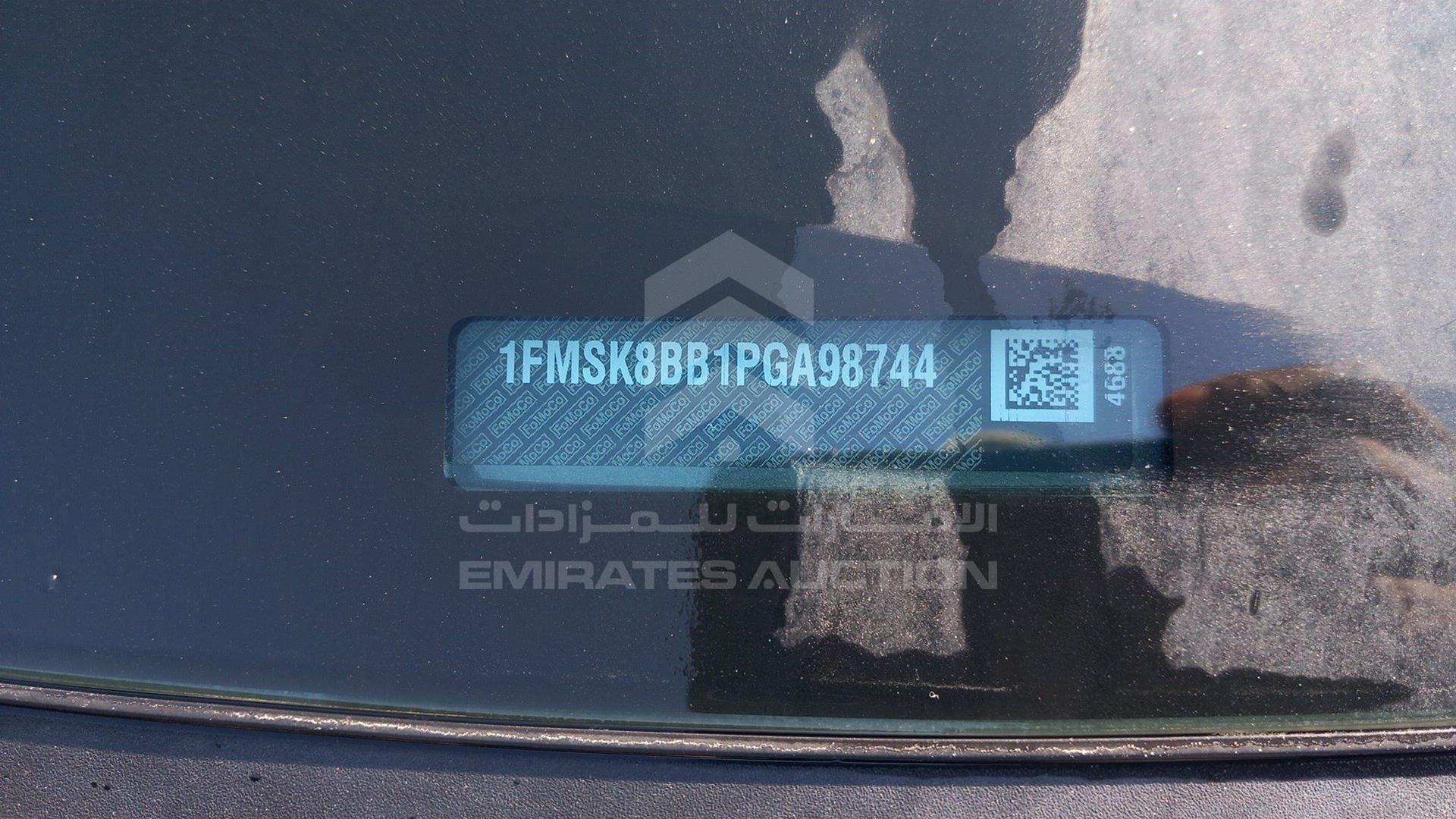 2023 FORD EXPLORER VIN: 1FMSK8BB1PGA98744