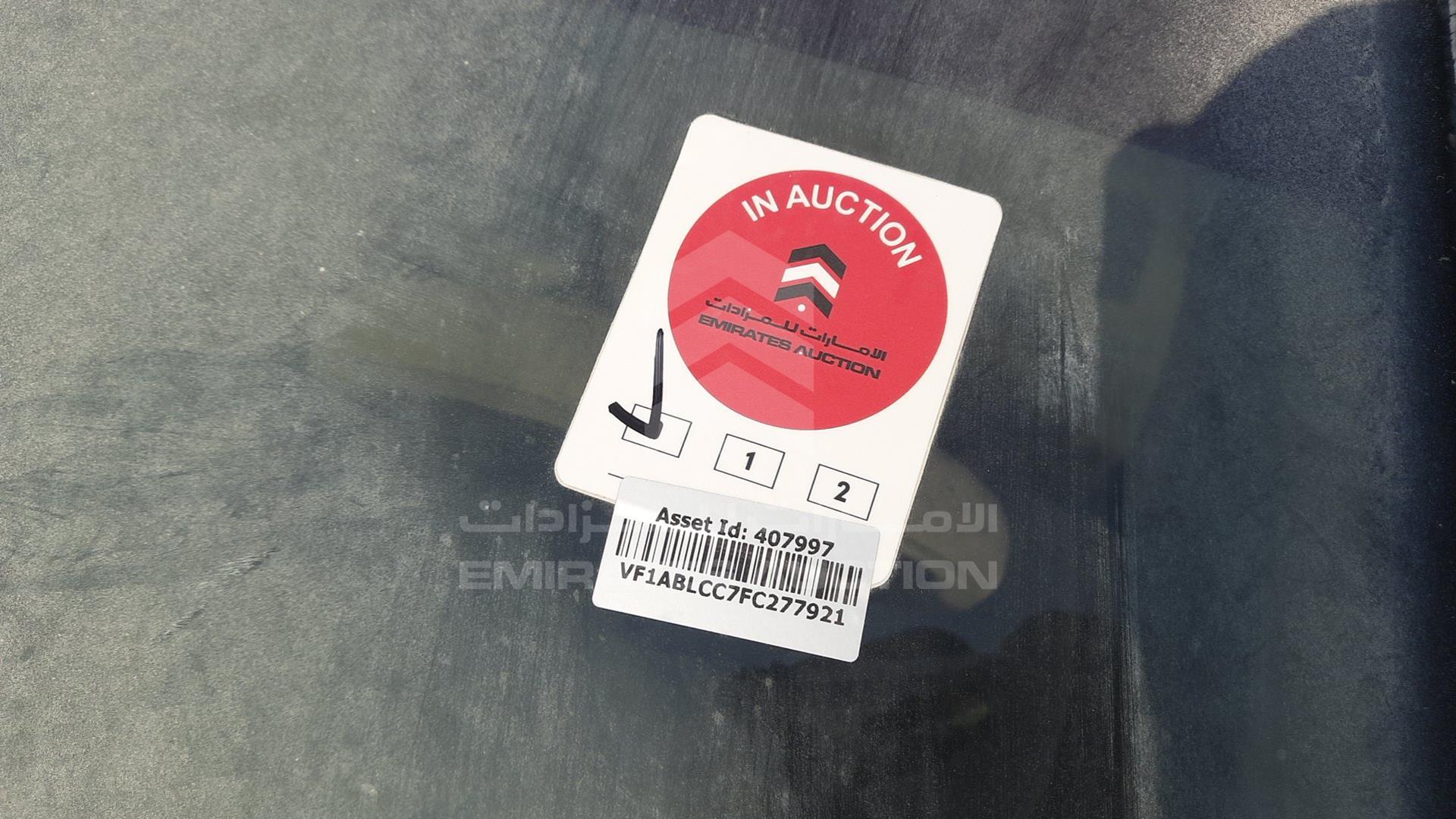 2015 RENAULT SAFRANE VIN: VF1ABLCC7FC277921