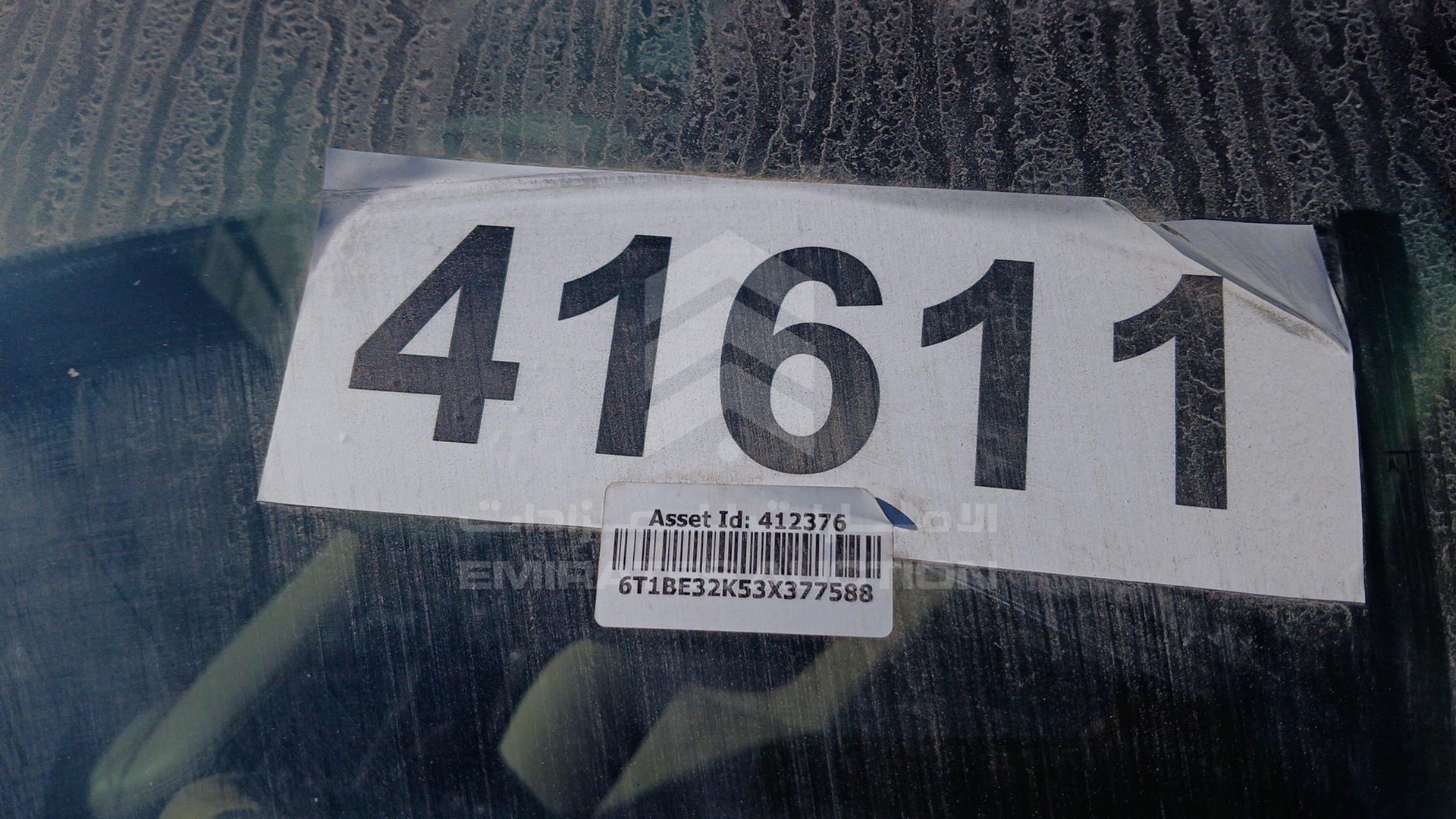 2003 TOYOTA CAMRY VIN: 6T1BE32K53X377588