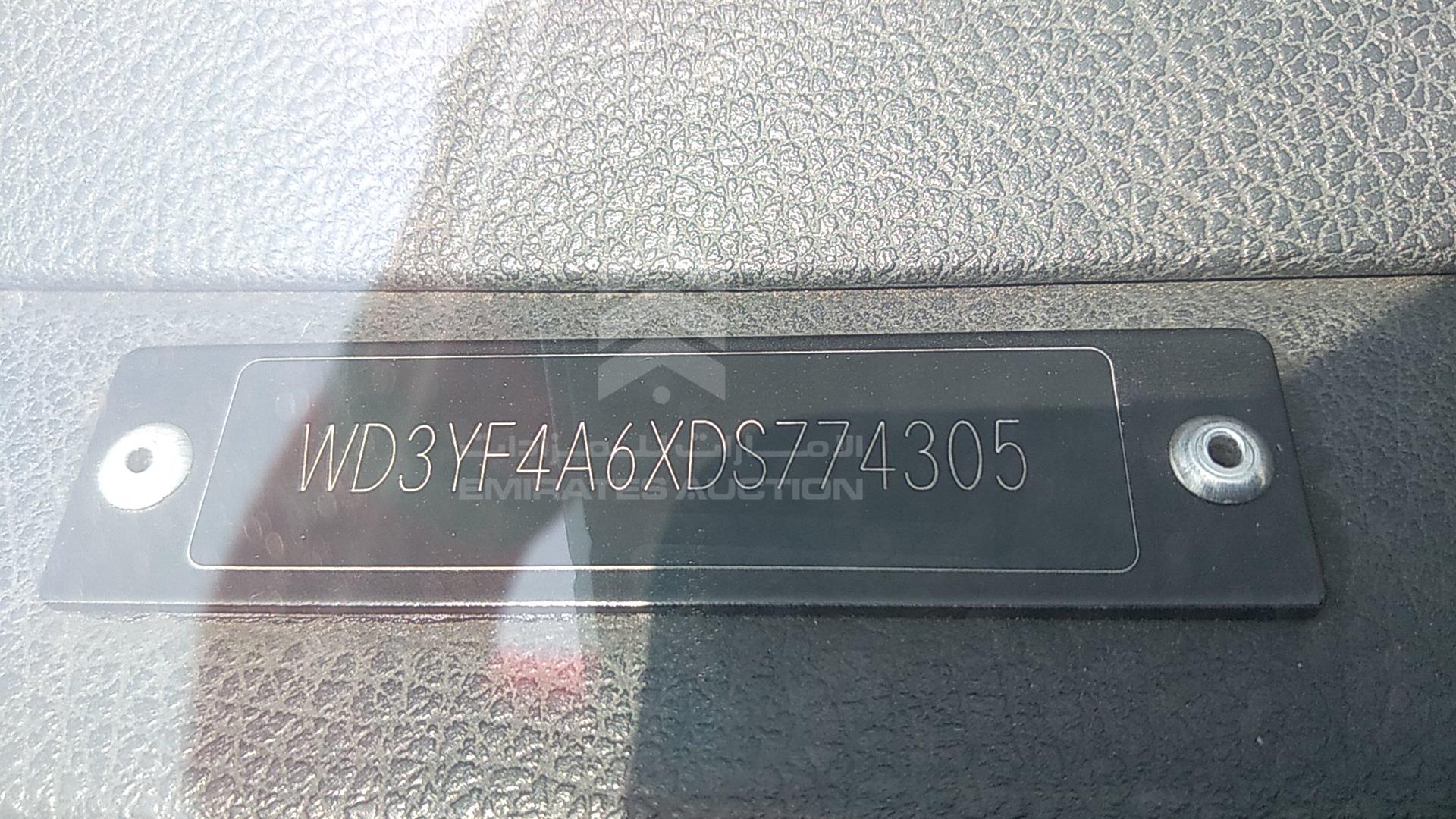 2013 MERCEDES SPRINTER VIN: WD3YF4A6XDS774305