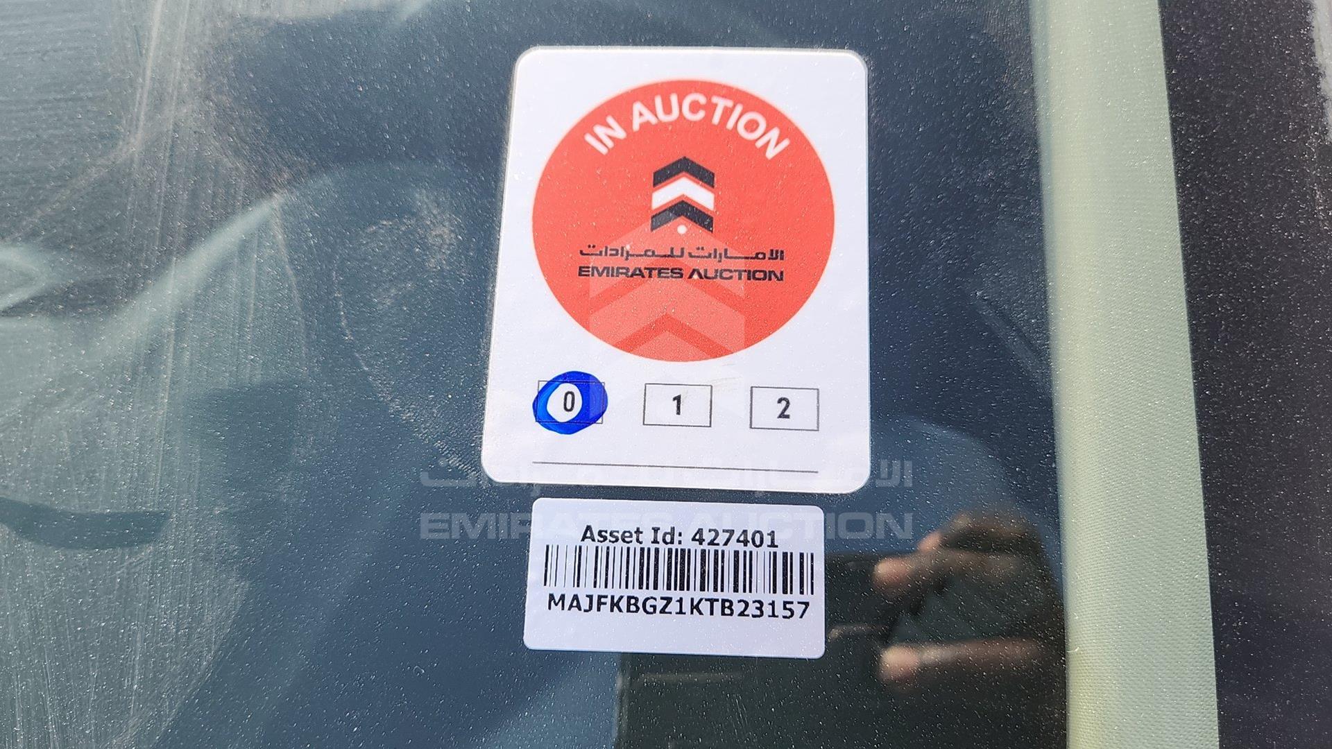 2019 FORD FIGO VIN: MAJFKBGZ1KTB23157