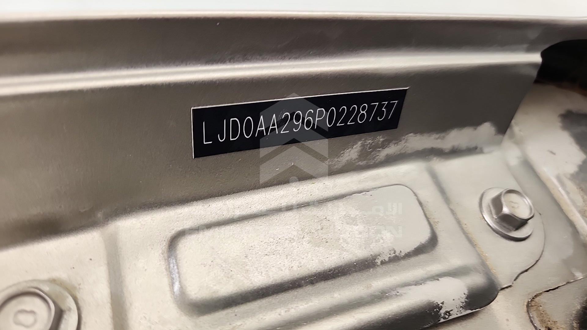 2023 KIA PEGAS VIN: LJD0AA296P0228737