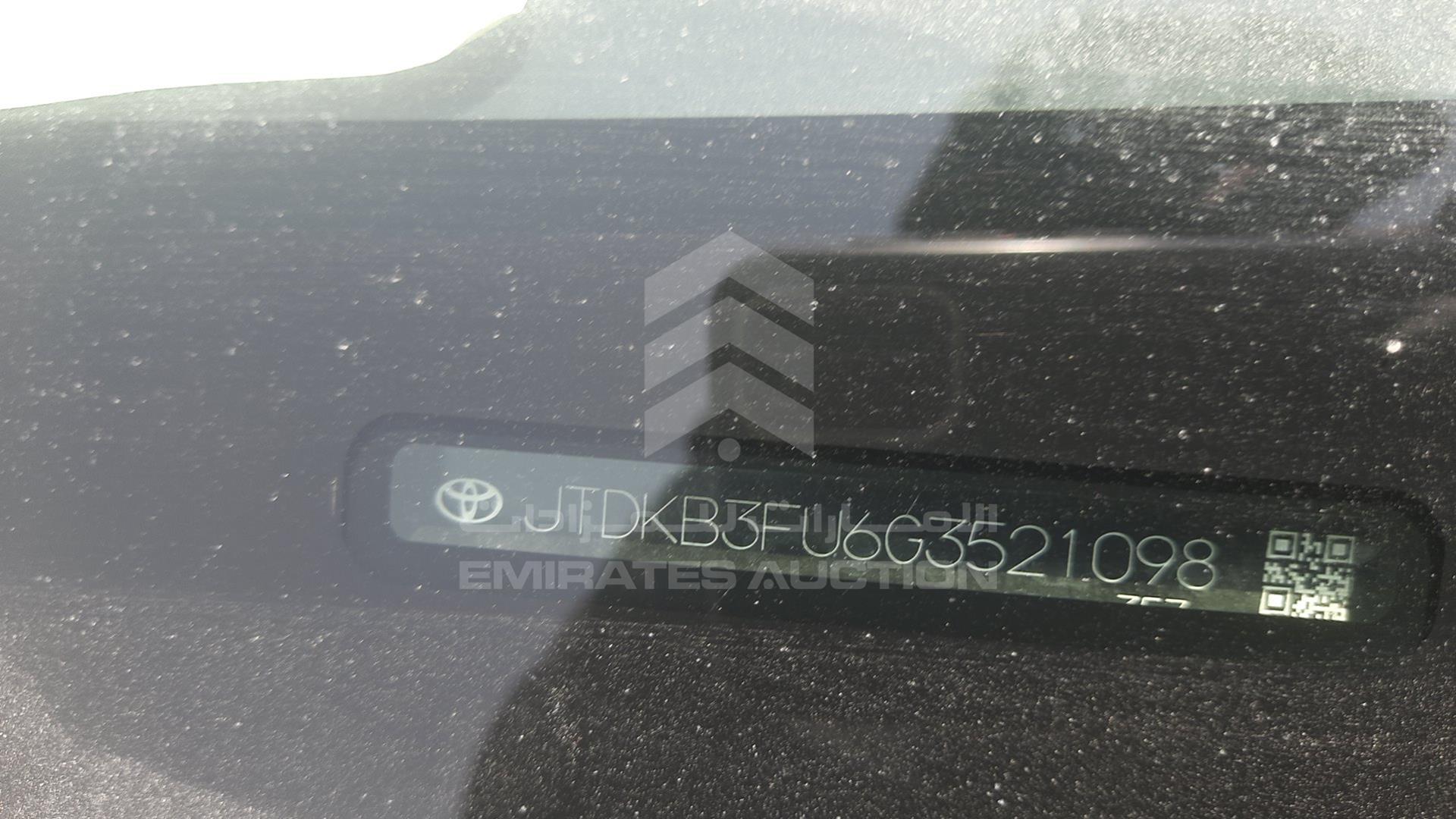 2016 TOYOTA PRIUS VIN: JTDKB3FU6G3521098