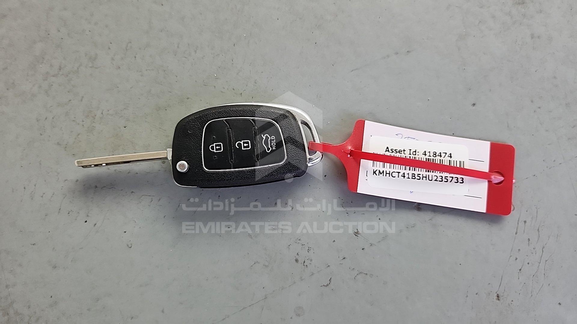 2017 HYUNDAI ACCENT VIN: KMHCT41B5HU235733