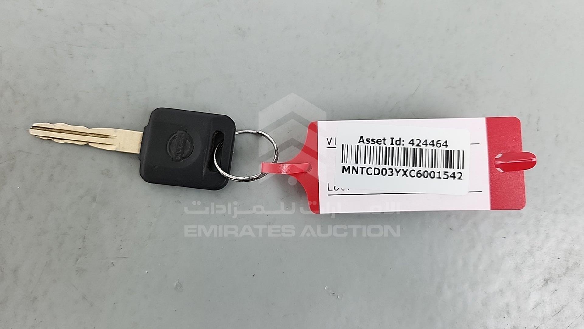 2012 NISSAN NAVARA VIN: MNTCD03YXC6001542