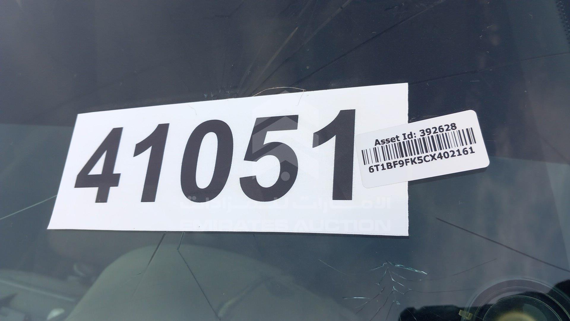 2012 TOYOTA CAMRY VIN: 6T1BF9FK5CX402161