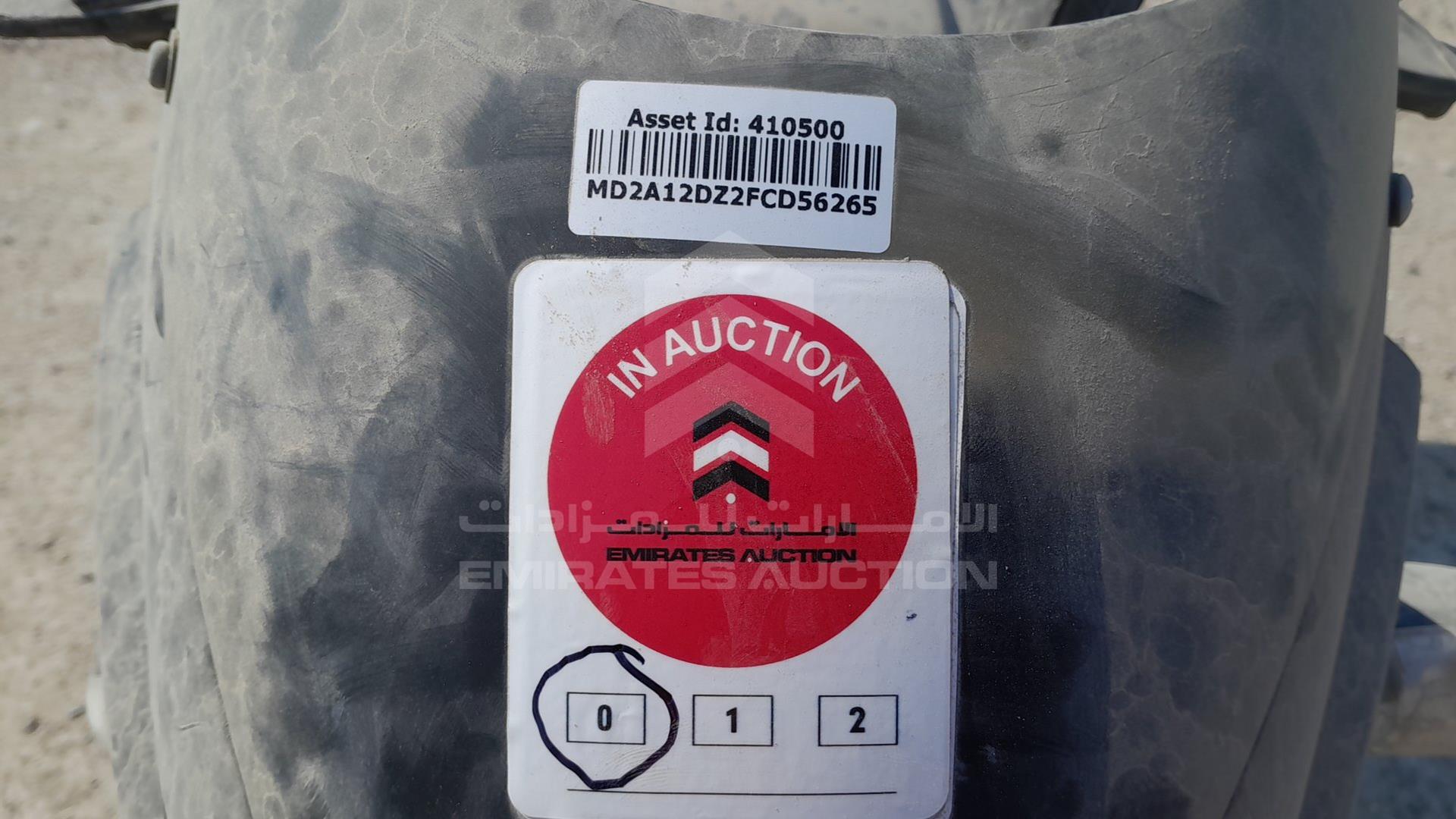 2015 BAJAJ 180 CC VIN: MD2A12DZ2FCD56265