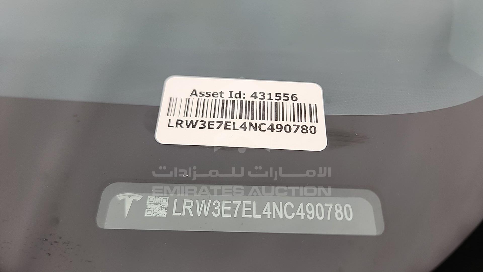 2022 TESLA MODEL 3 VIN: LRW3E7EL4NC490780